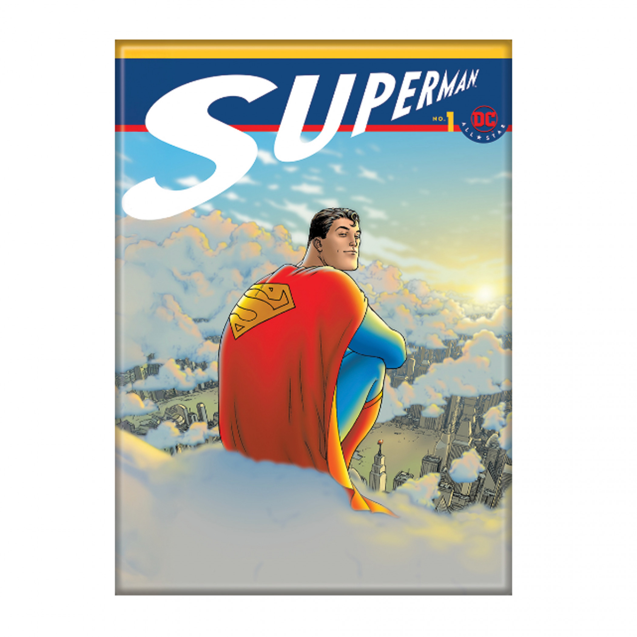 Superman - All Star Superman #1 Comic Cover Magnet, Multi-Color