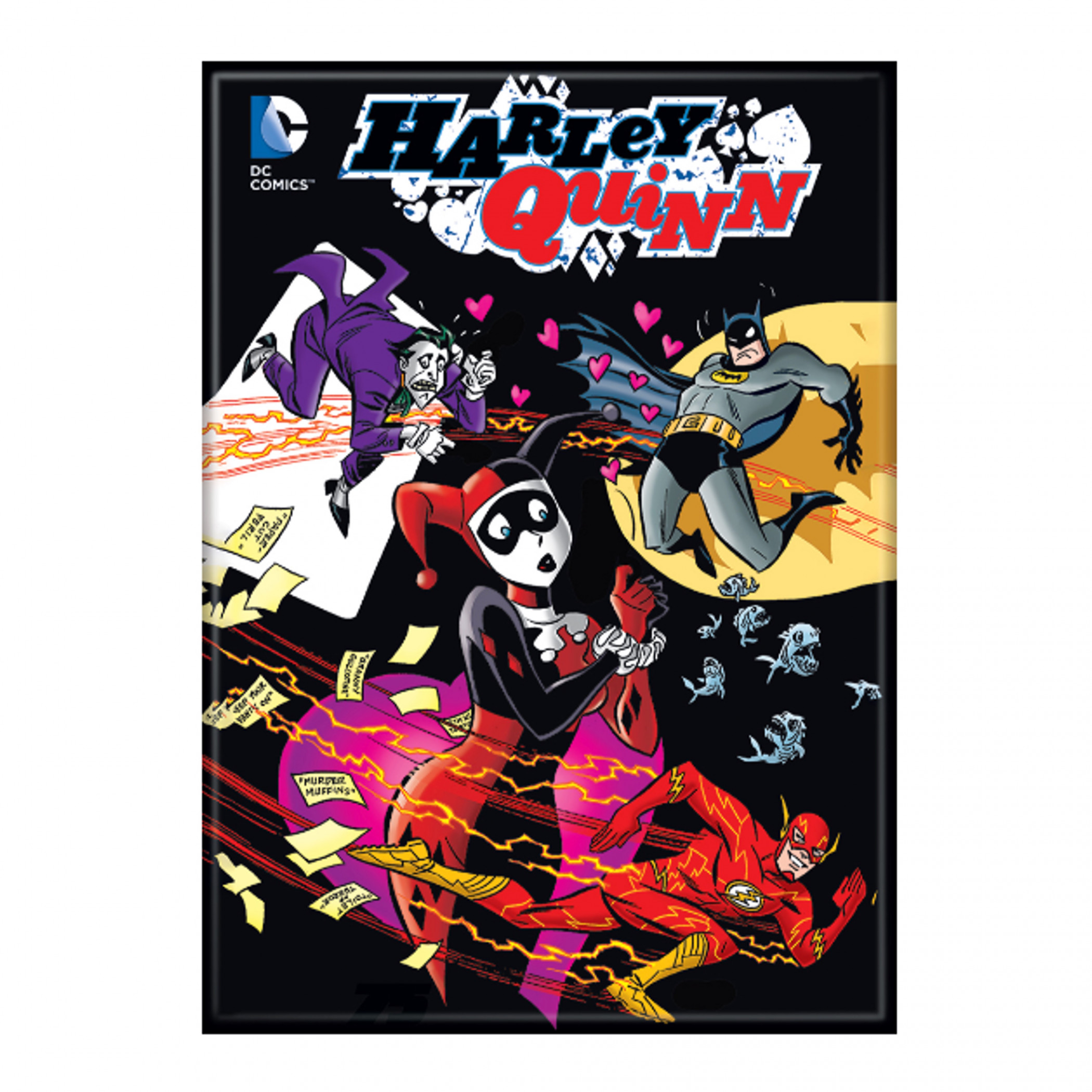 Batman Harley Quinn 14B Variant Magnet, Multi-Color