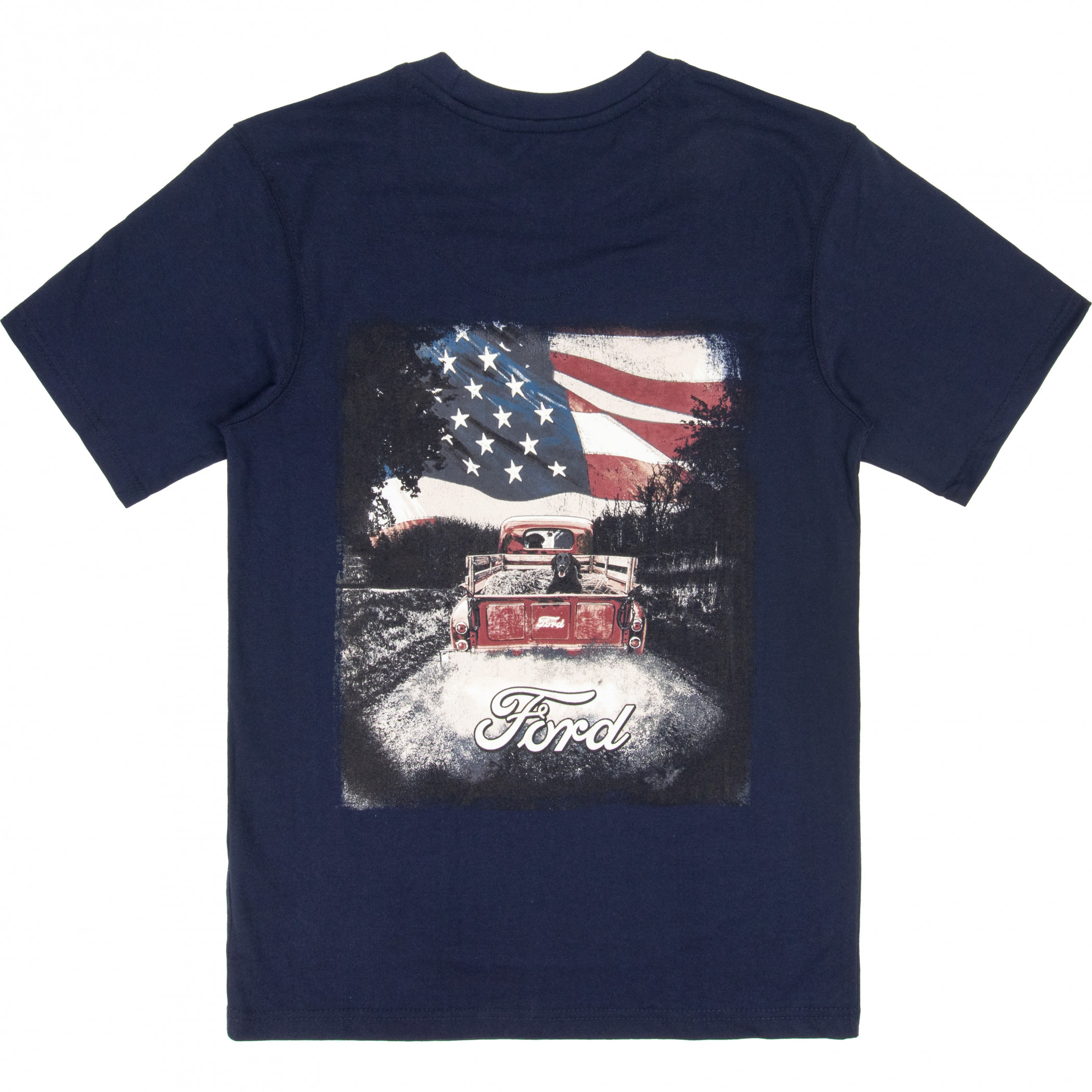 Ford All-American Buckhorn River Front and Back Print T-Shirt