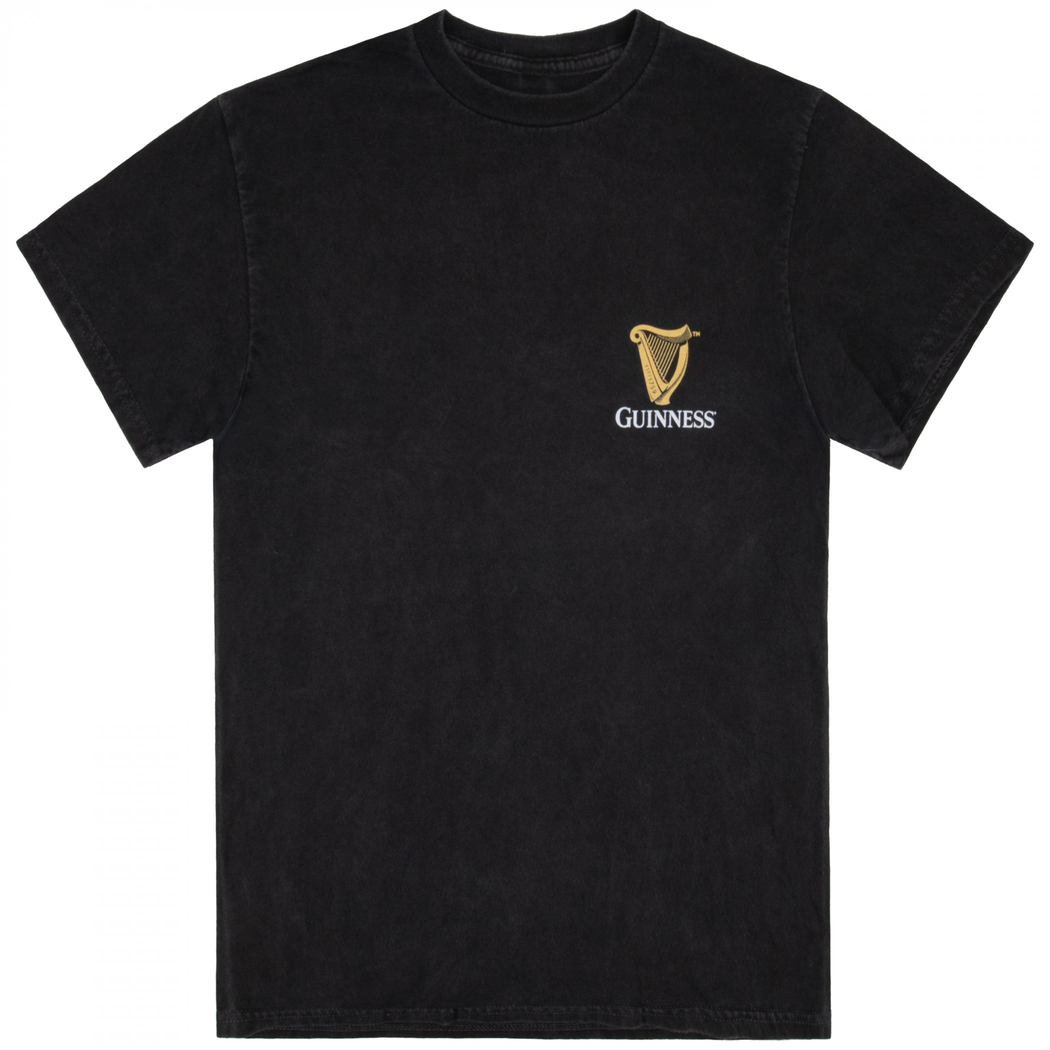 Guinness St. James Gate Home of Guinness Front and Back Print Mineral Wash Premium T-Shirt