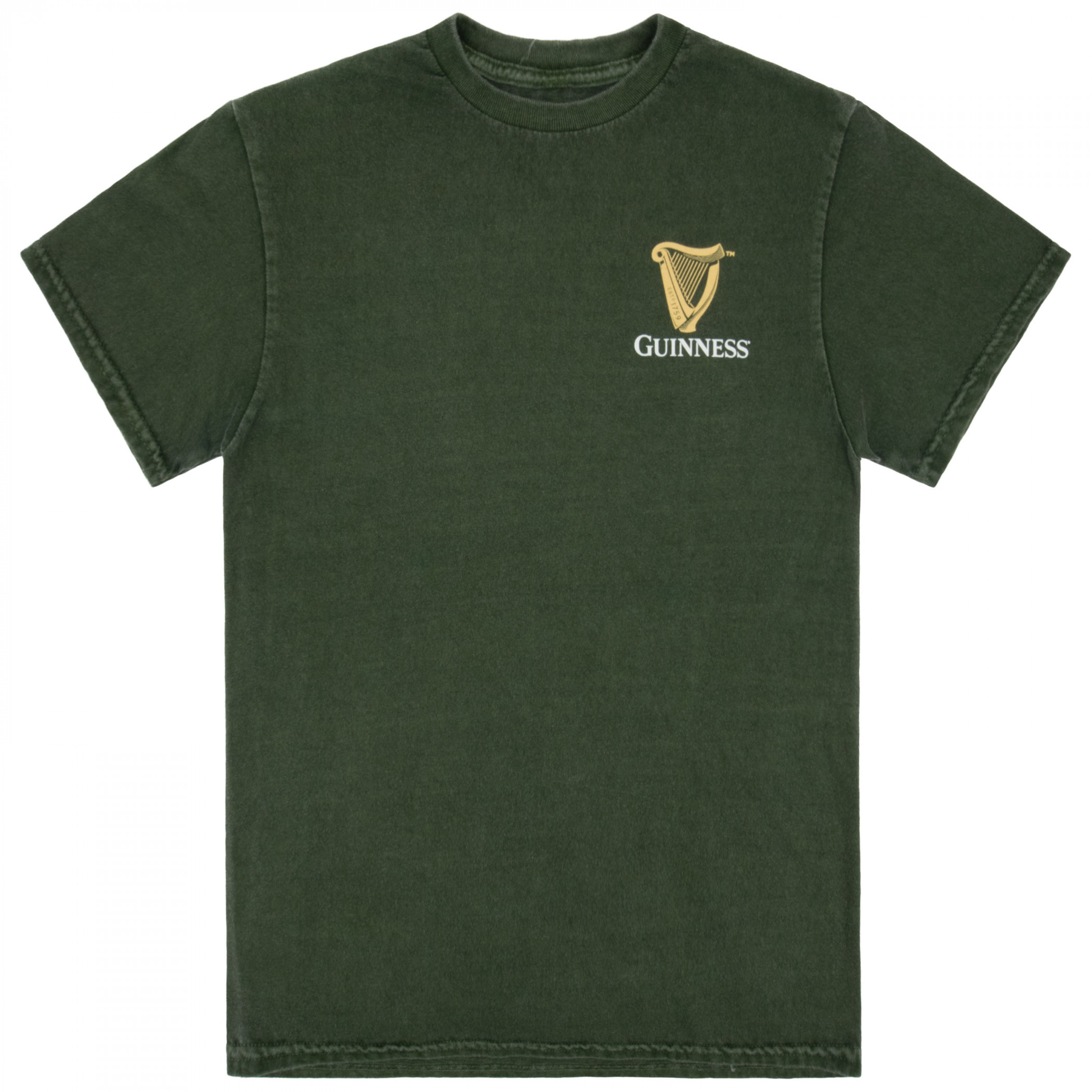 Guinness Gilroy Crocodile Front and Back Print Mineral Wash Premium T-Shirt