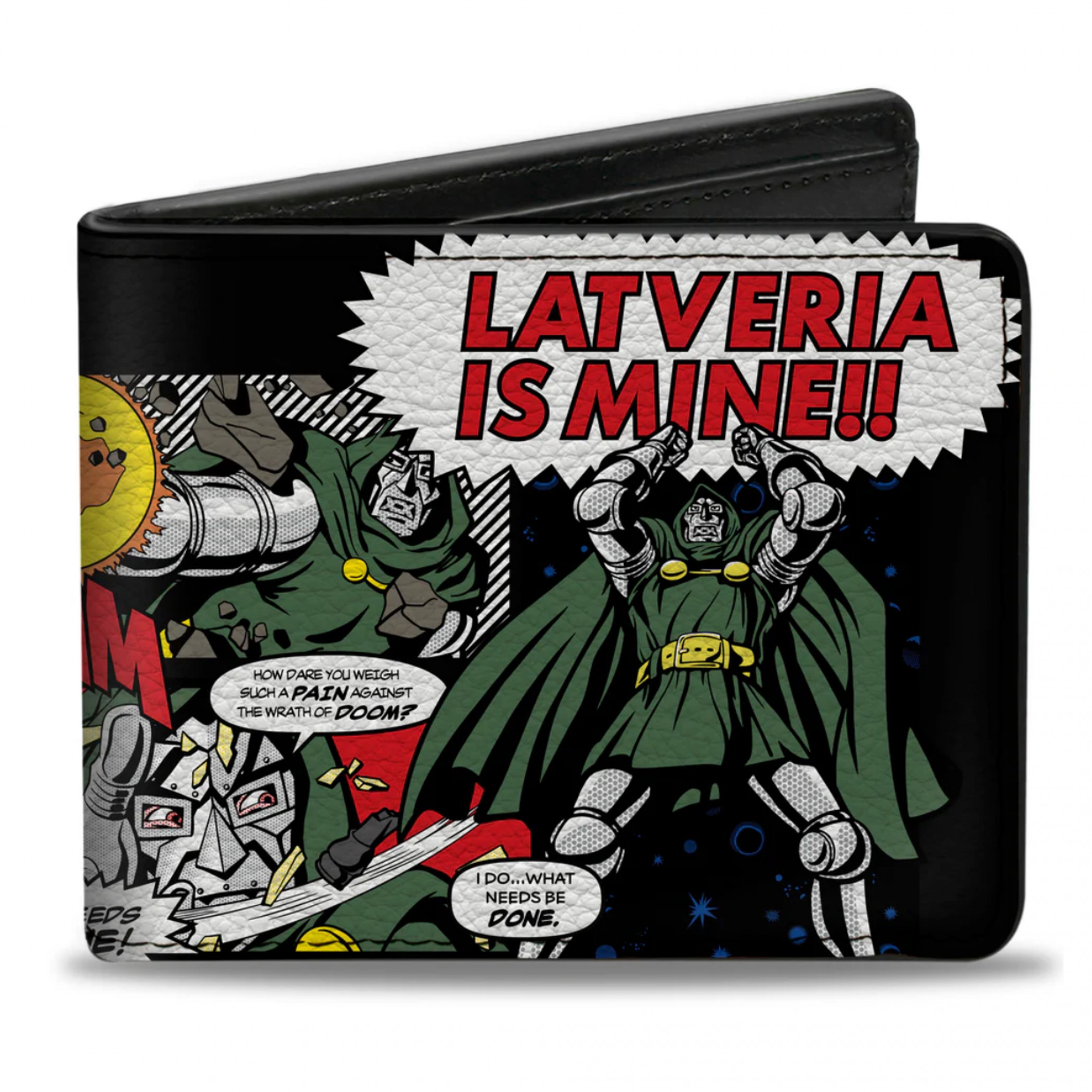 Doctor Doom- Latveria is Mine!! Comic Book Bi-fold Wallet, Multi-Color