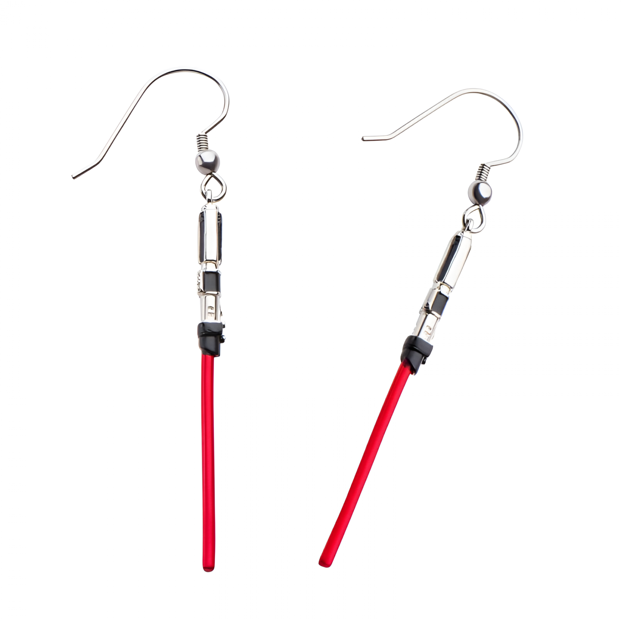Star Wars Darth Vader Lightsaber Drop Earrings, Red