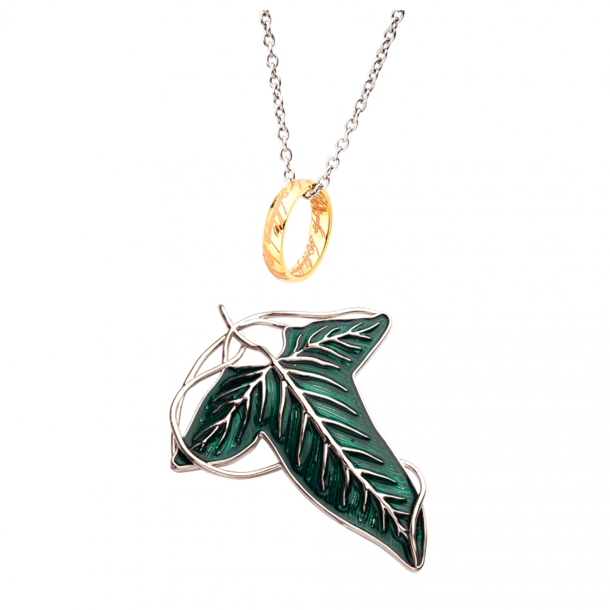 The Lord of the Rings Necklace and Frodo's Brooch Set, Multi-Color