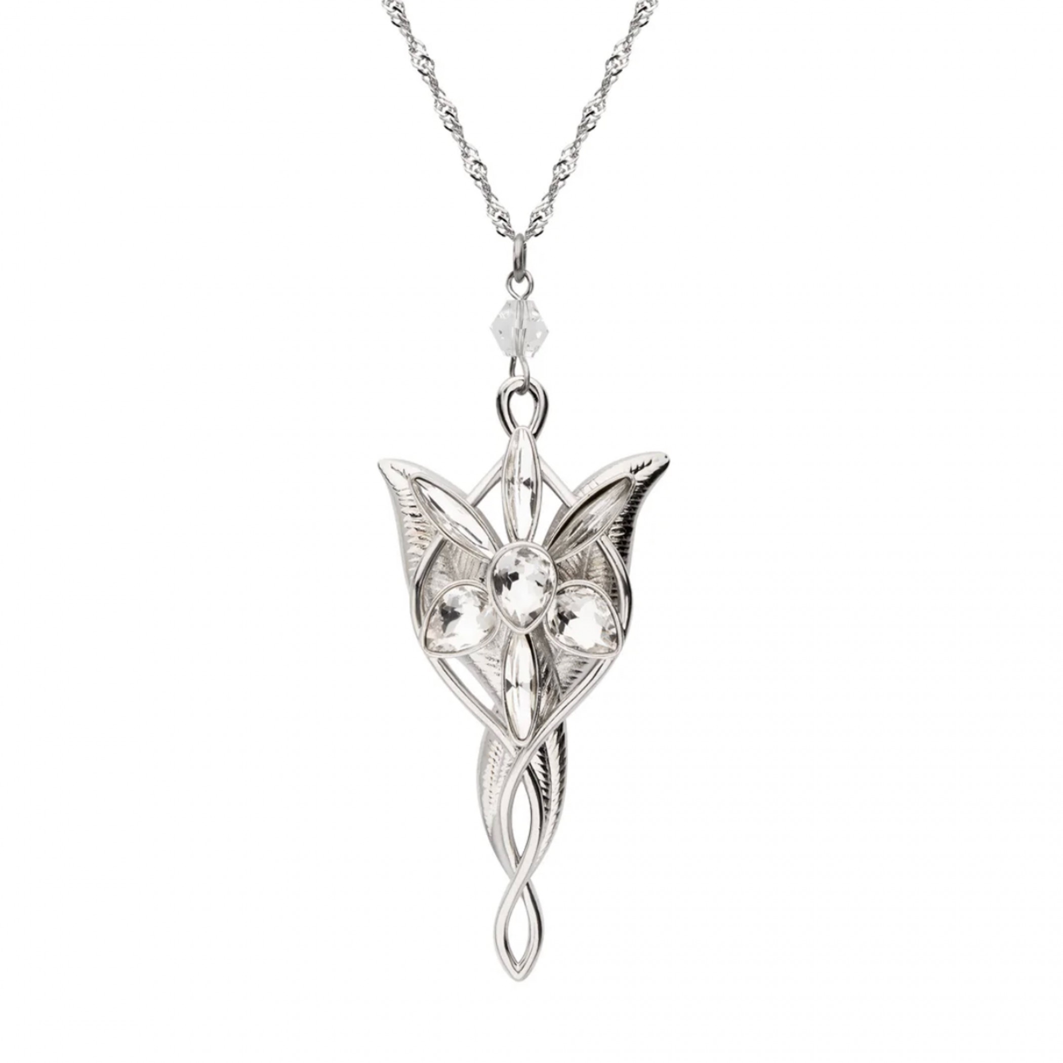 Lord of the Rings Arwen's Evenstar Pendant Necklace, Silver