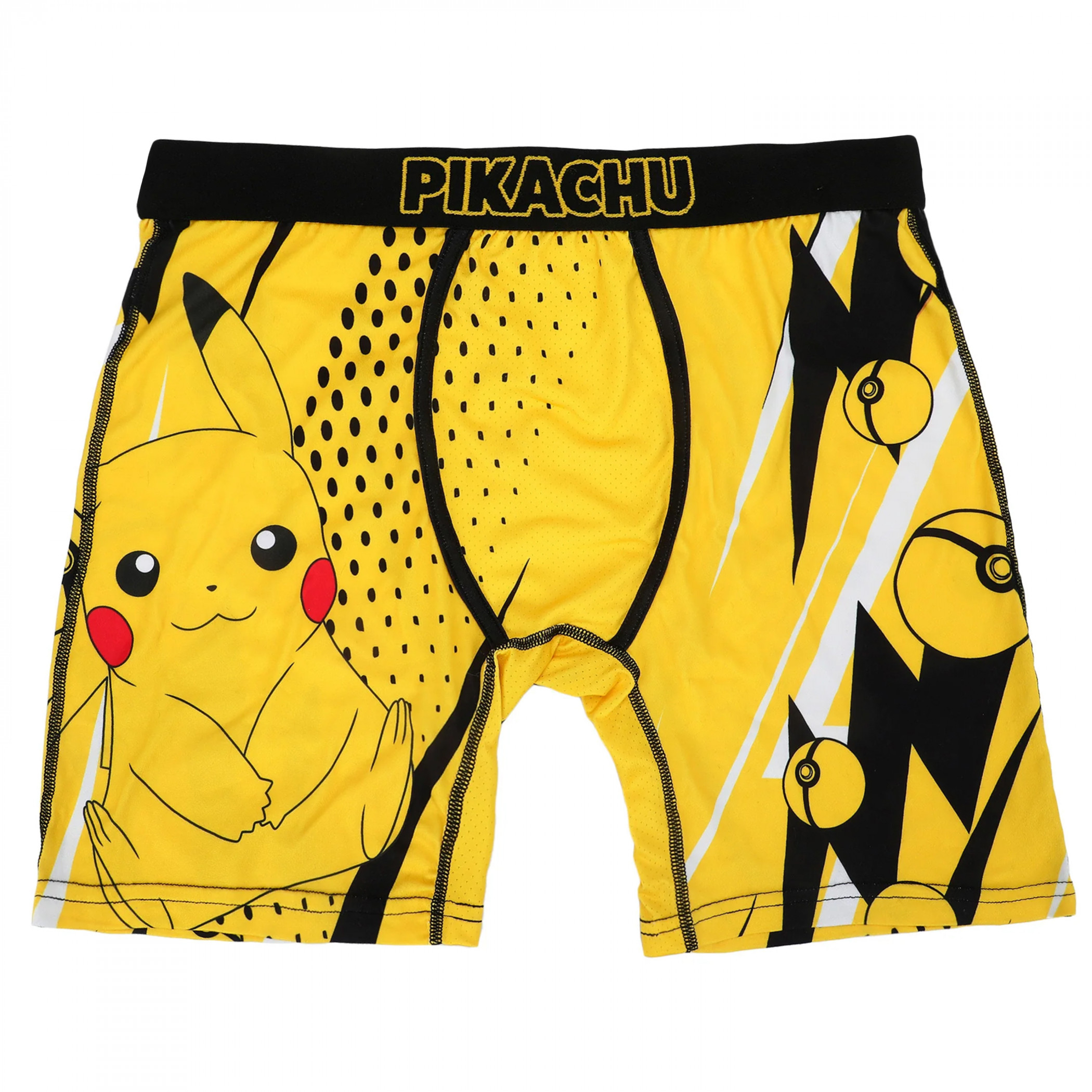 Pokemon Electric Pikachu Boxer Briefs, Yellow