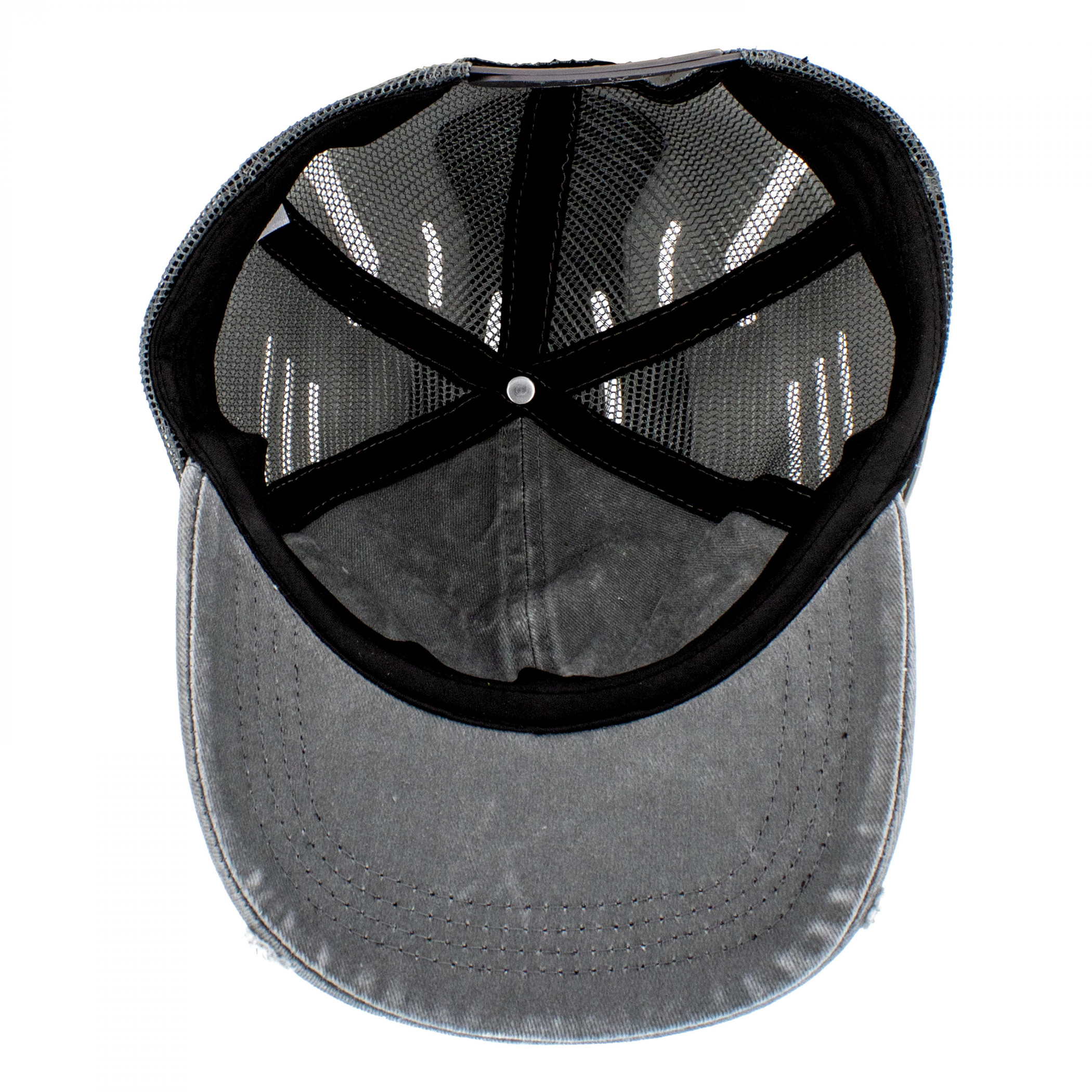 Lone Star Embroidered Drinking Armadillo Distressed Snapback Hat