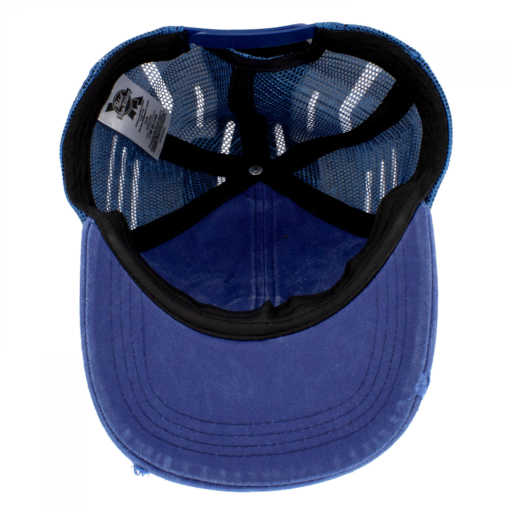 Pabst Blue Ribbon Bartender Since 1844 Distressed Snapback Hat