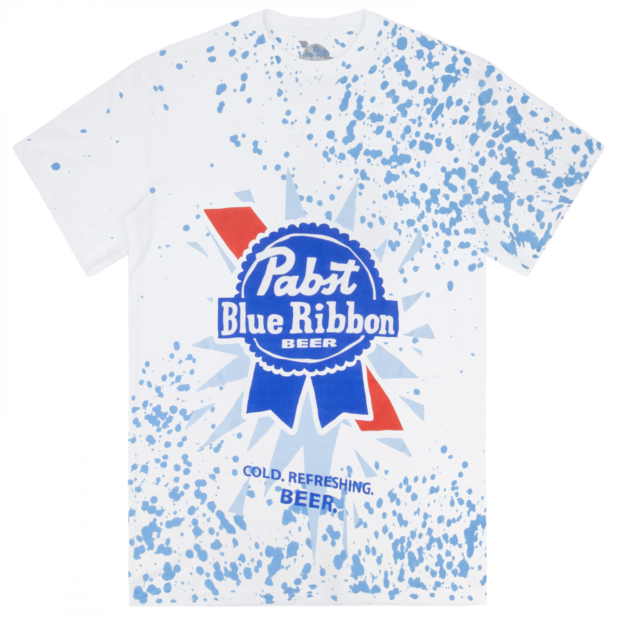 Pabst Blue Ribbon Cold Refreshing Beer Tie Dye T-Shirt