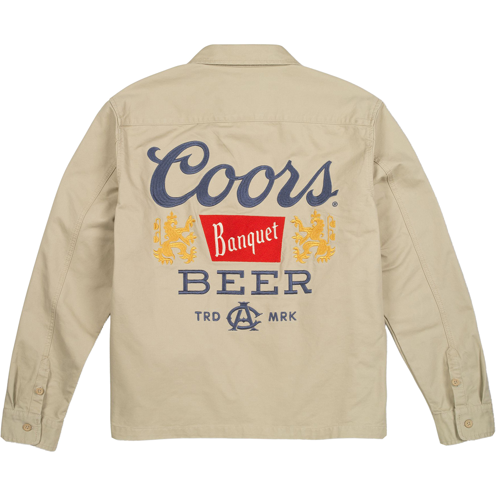Coors Banquet Beer Front and Back Print Mechanic's Jacket - image 3