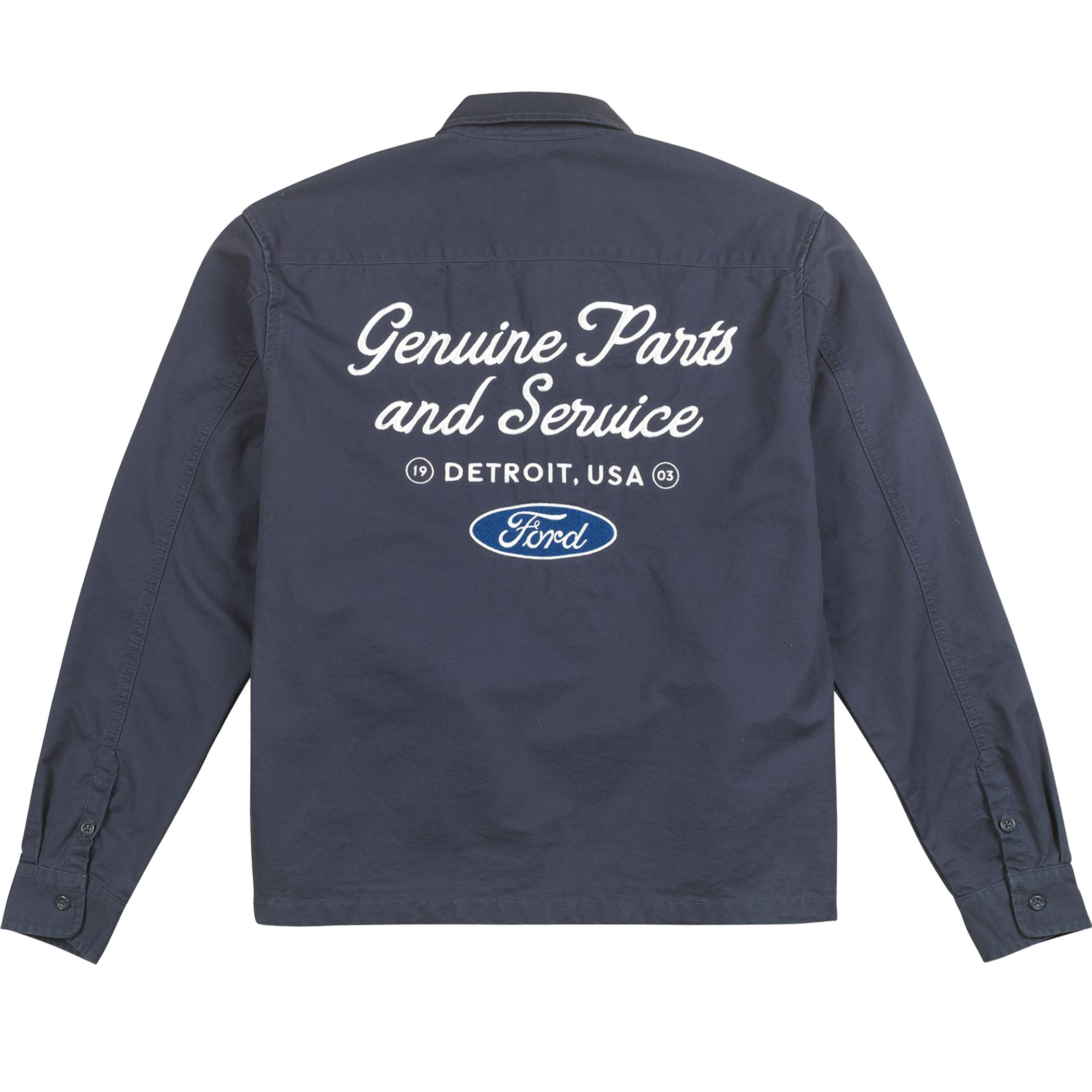 Ford Genuine Parts and Service Front and Back Print Mechanic's Jacket - image 3