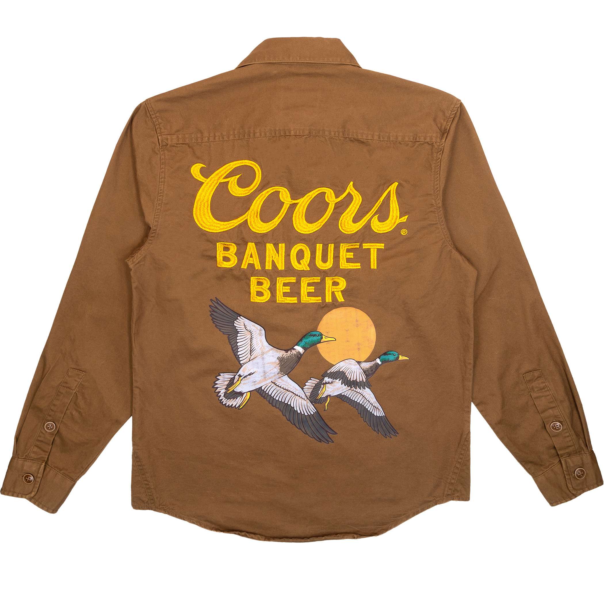 Coors Banquet Beer 1873 Front and Back Print Logger's Jacket - image 3