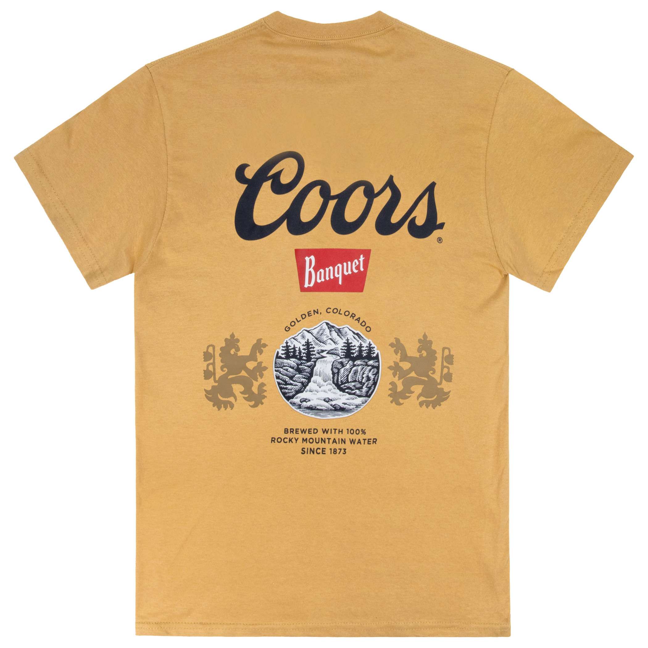 Coors Banquet Old Gold Front and Back Print Tee - image 3