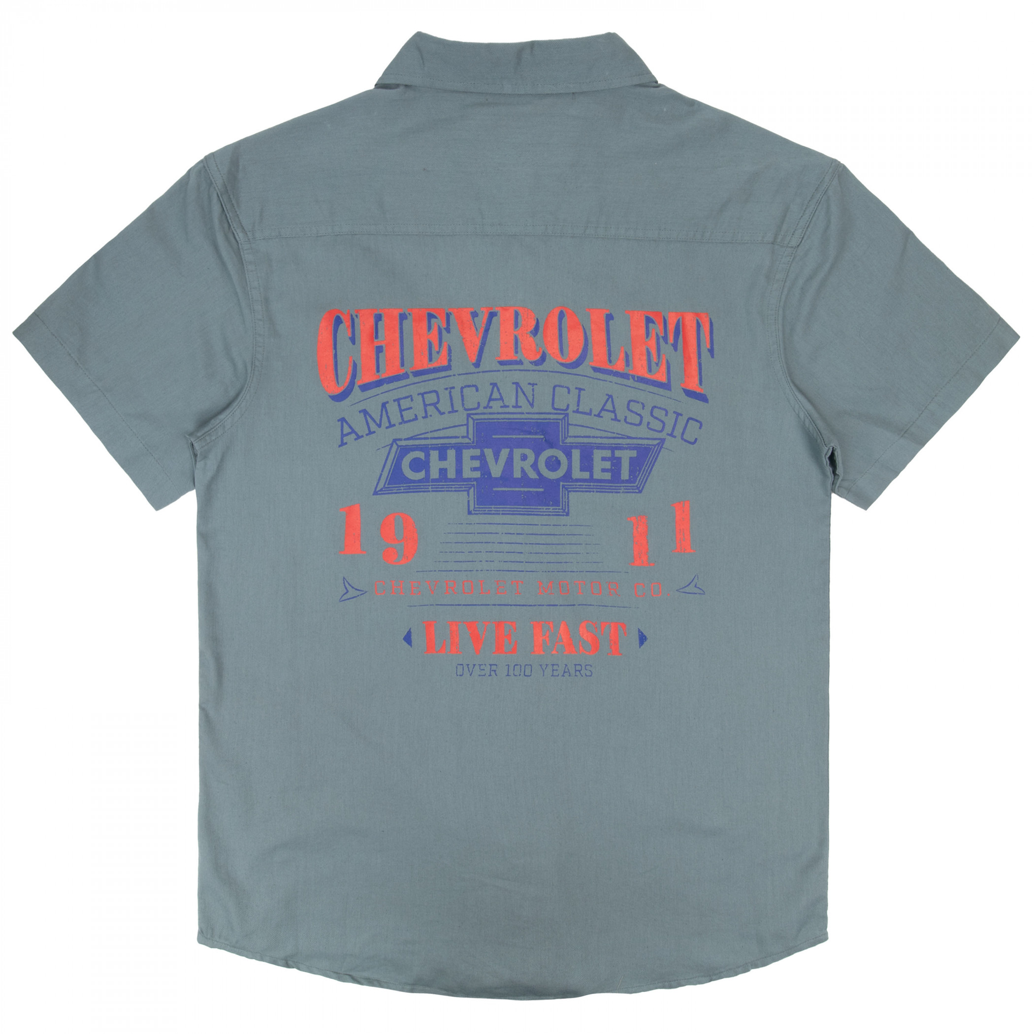 Chevy 1911 American Classic Button Down Mechanic Work Shirt