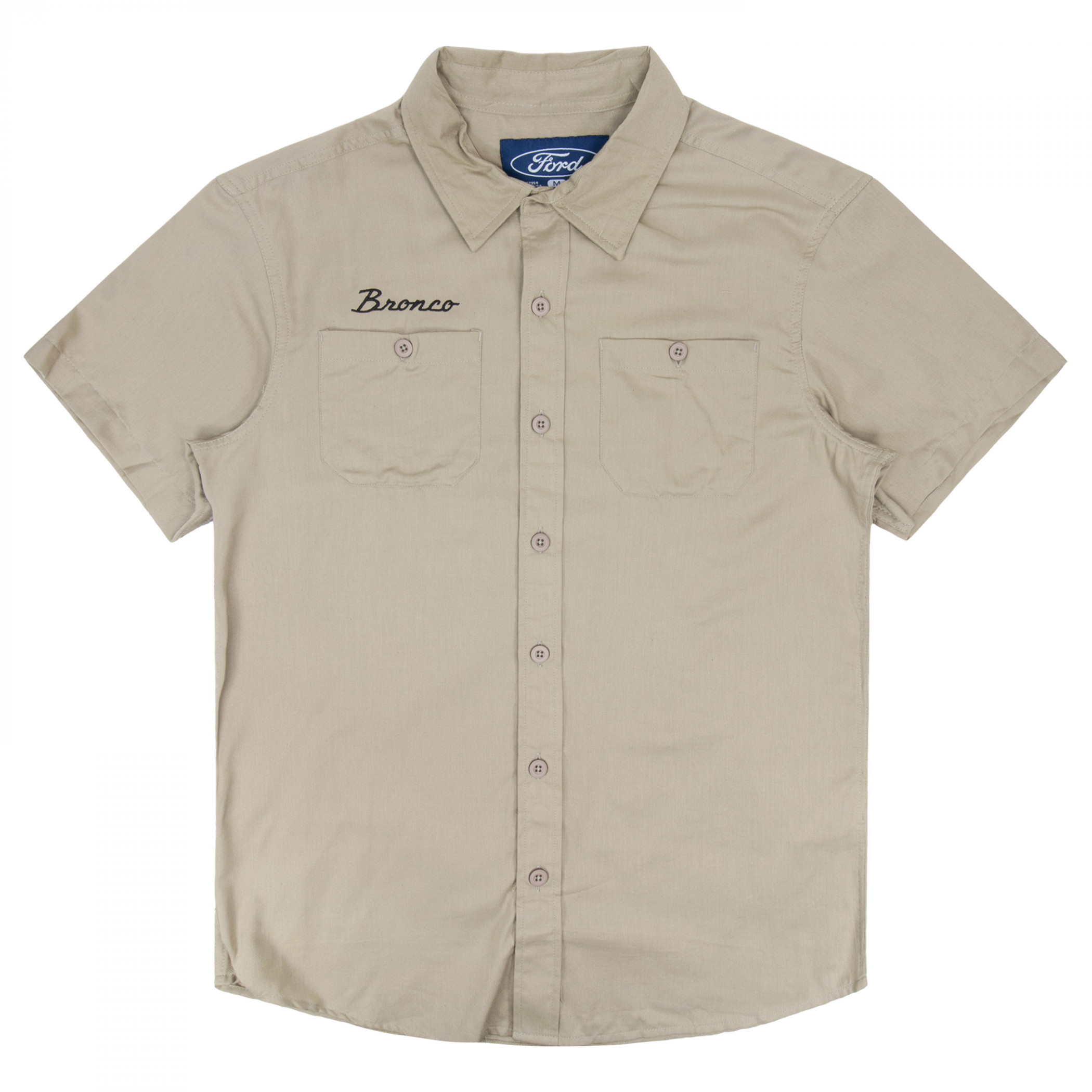 Ford Bronco Button Down Mechanic Work Shirt