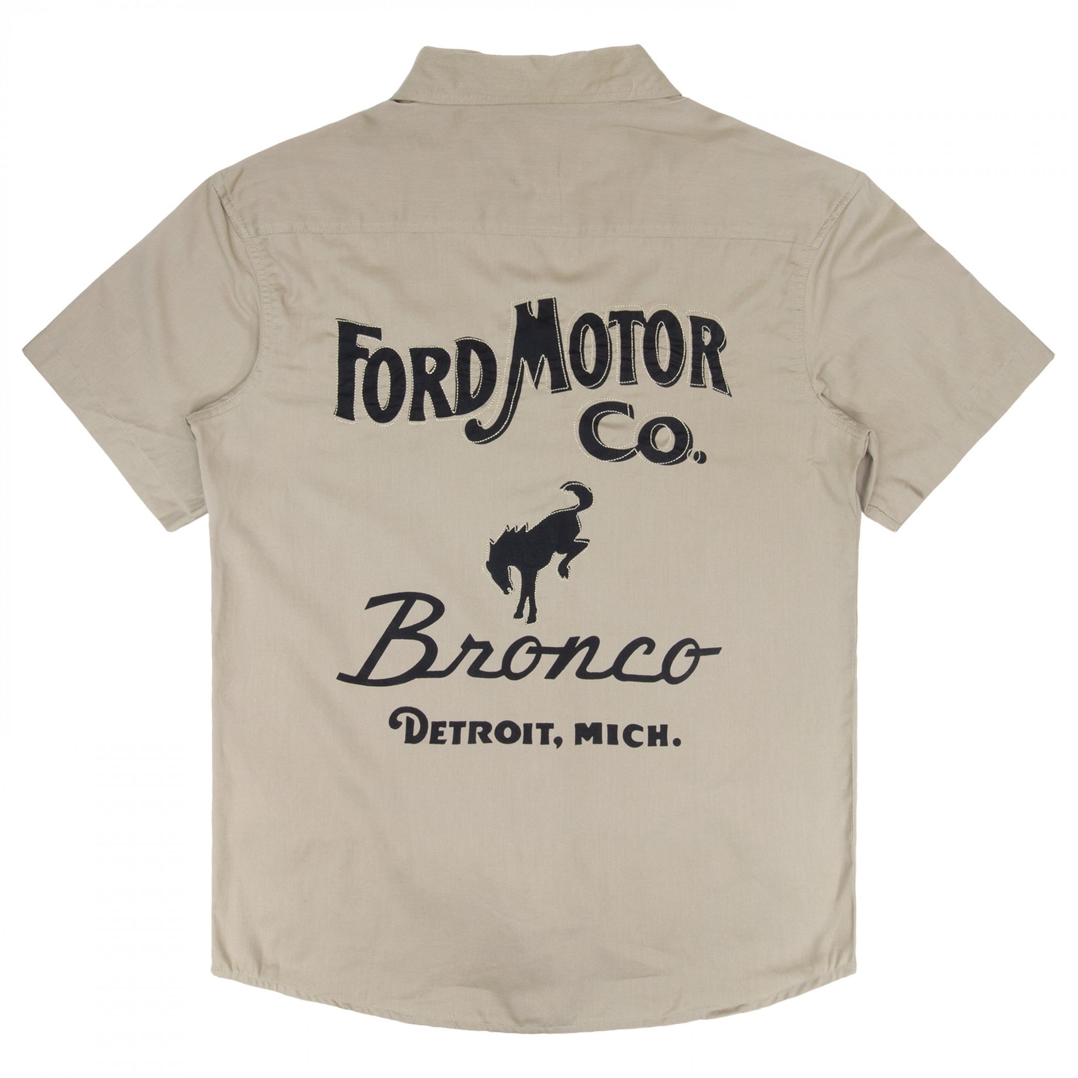 Ford Bronco Button Down Mechanic Work Shirt