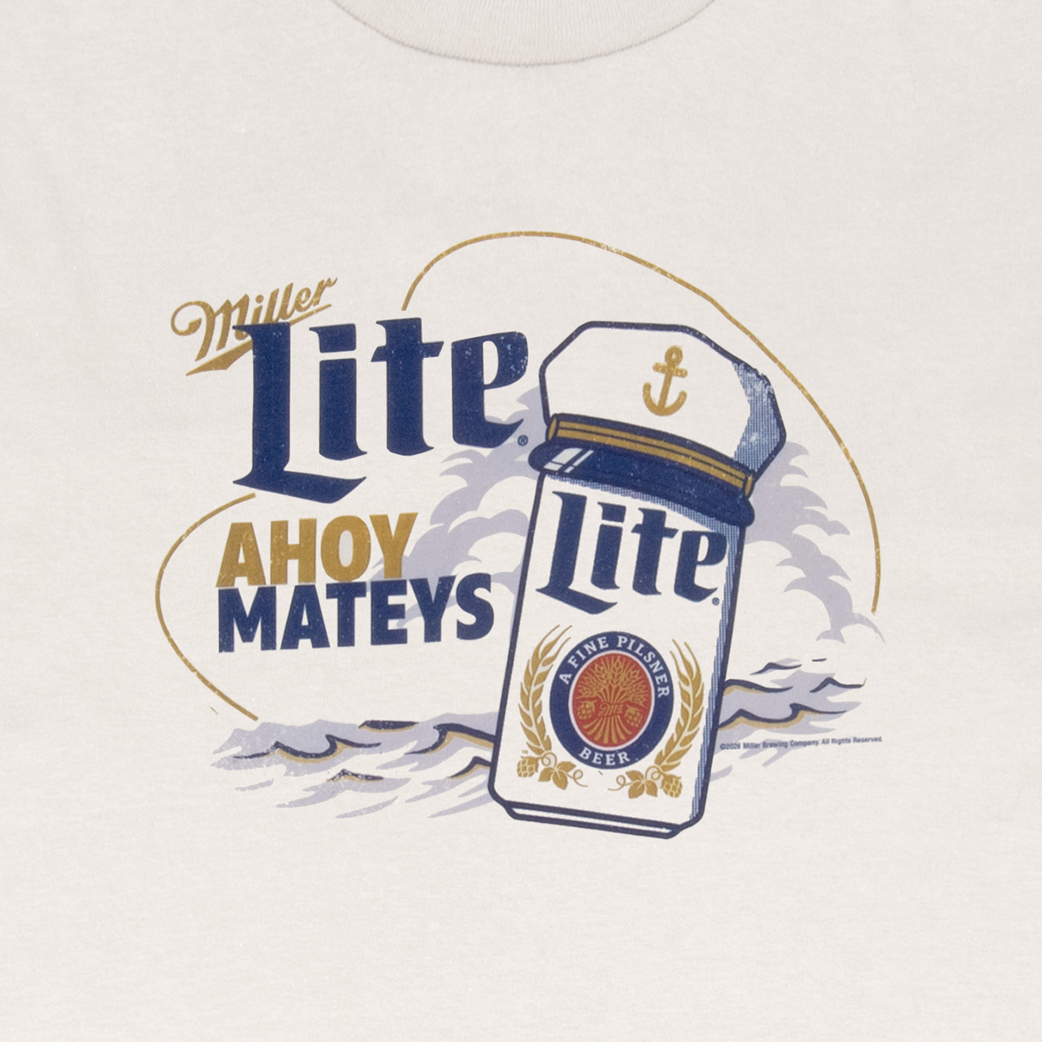 Miller Lite Ahoy Mateys Captain Can T-Shirt