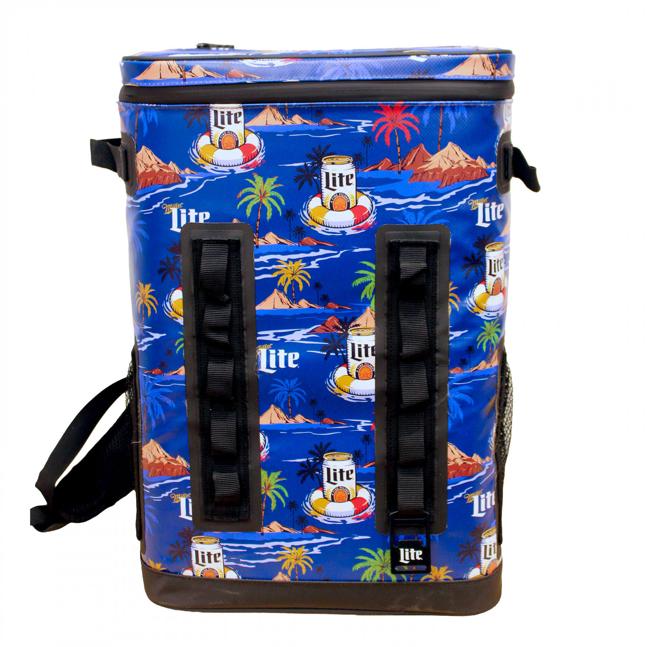 Miller Lite Summer 24-Can Backpack Premium Welded Insulation Cooler Bag
