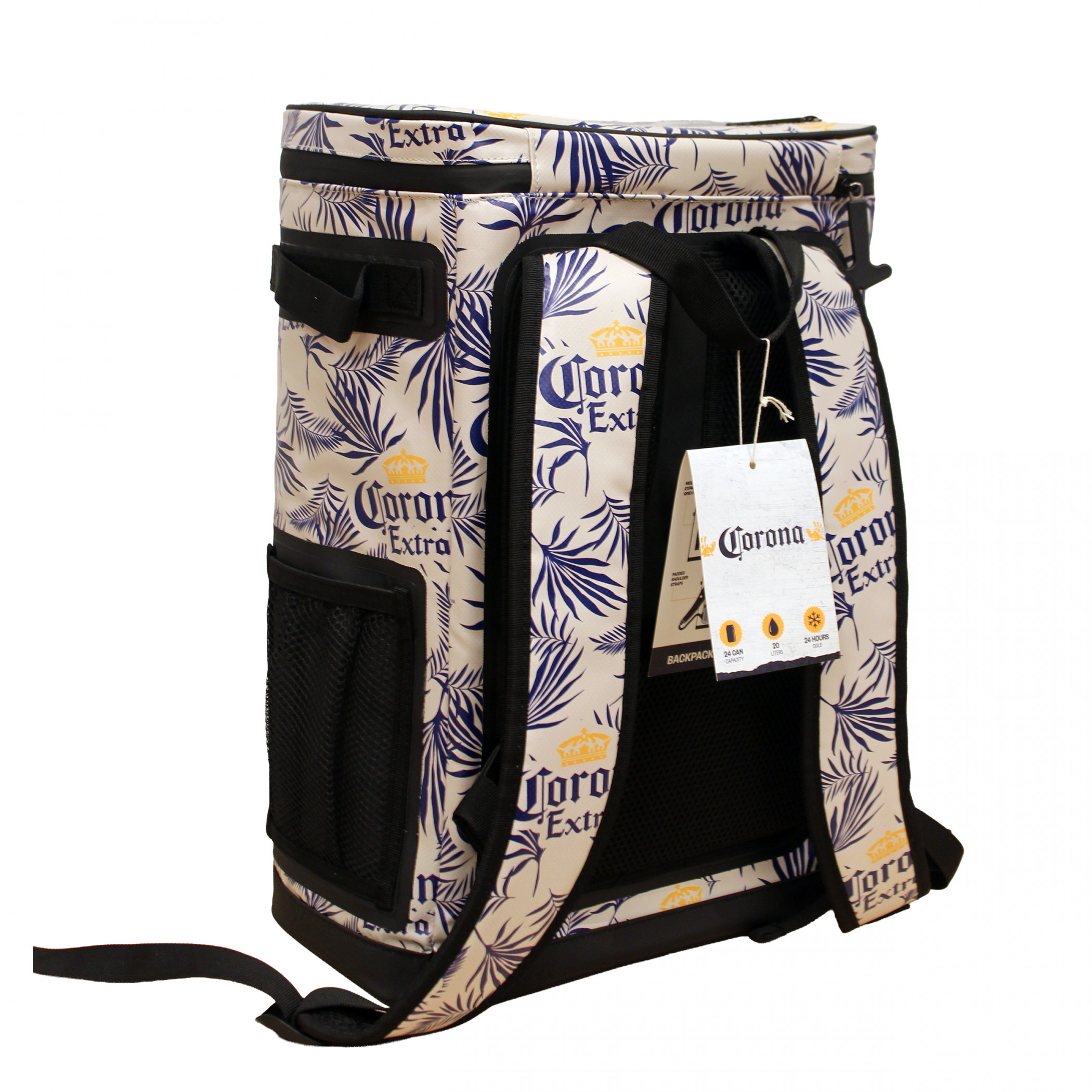 Corona Extra Palms 24-Can Backpack Premium Welded Insulation Cooler Bag