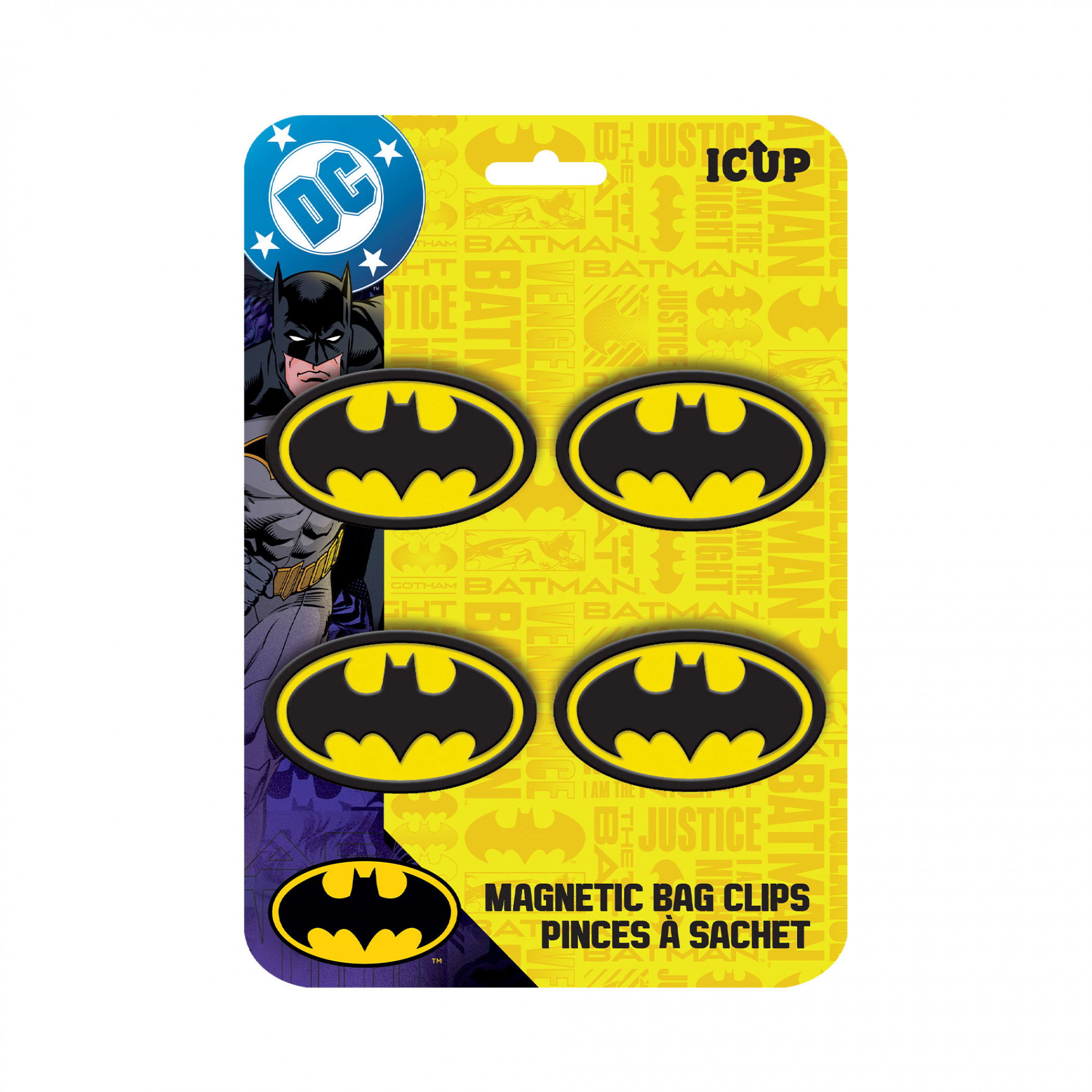 Batman Magnetic Bag Clips 4-pack, Multi-Color