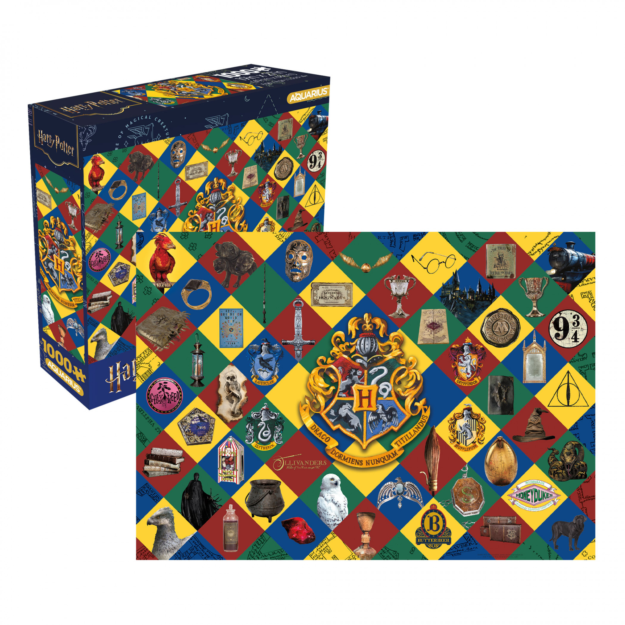 Harry Potter 25th Anniversary 1000 Piece Jigsaw Puzzles, Multi-Color