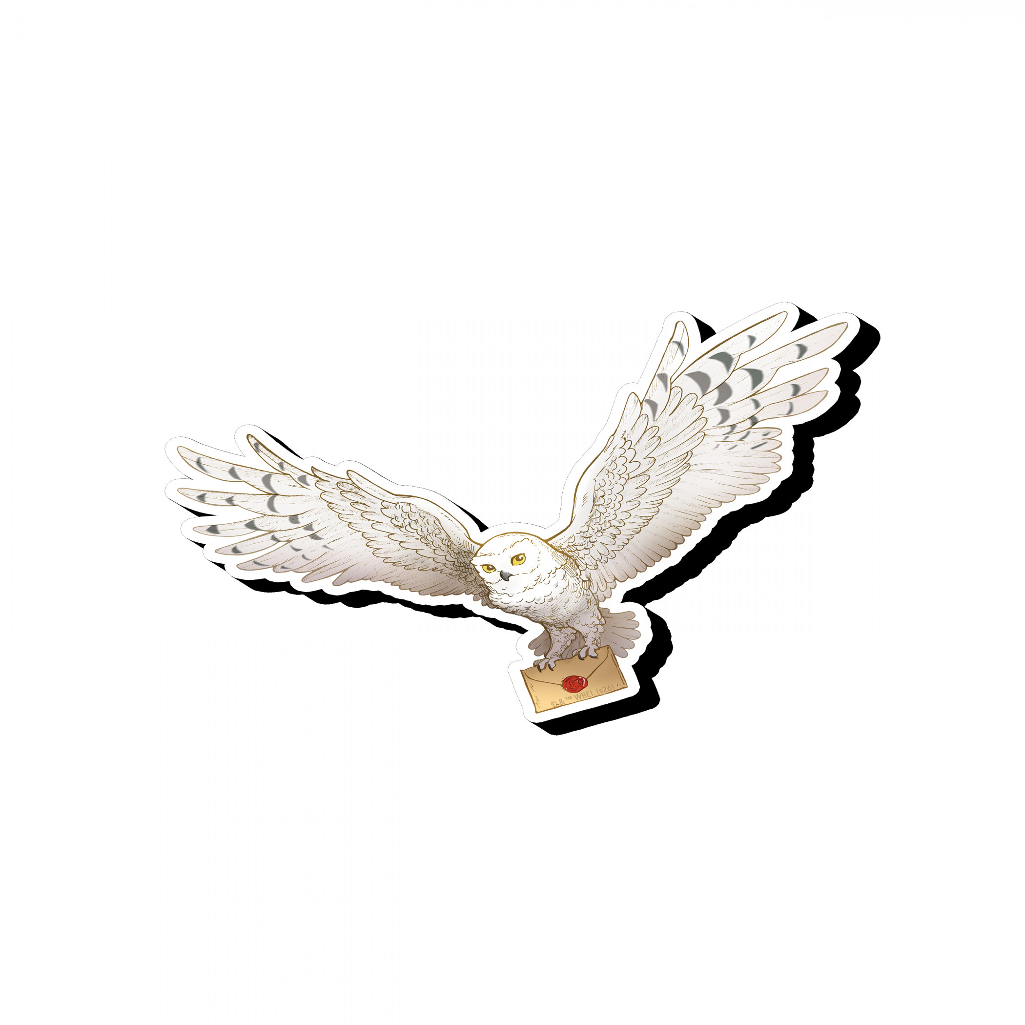 Harry Potter Hedwig Funky Chunky Wood Magnet, Multi-Color