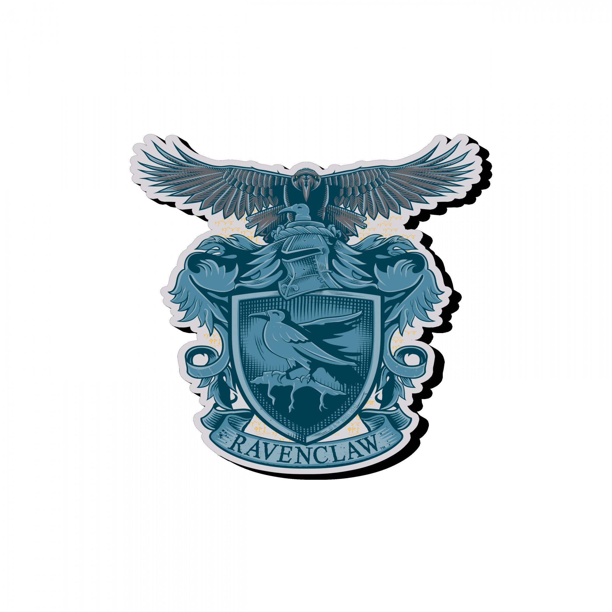 Harry Potter Ravenclaw Crest Funky Chunky Wood Magnet, Multi-Color