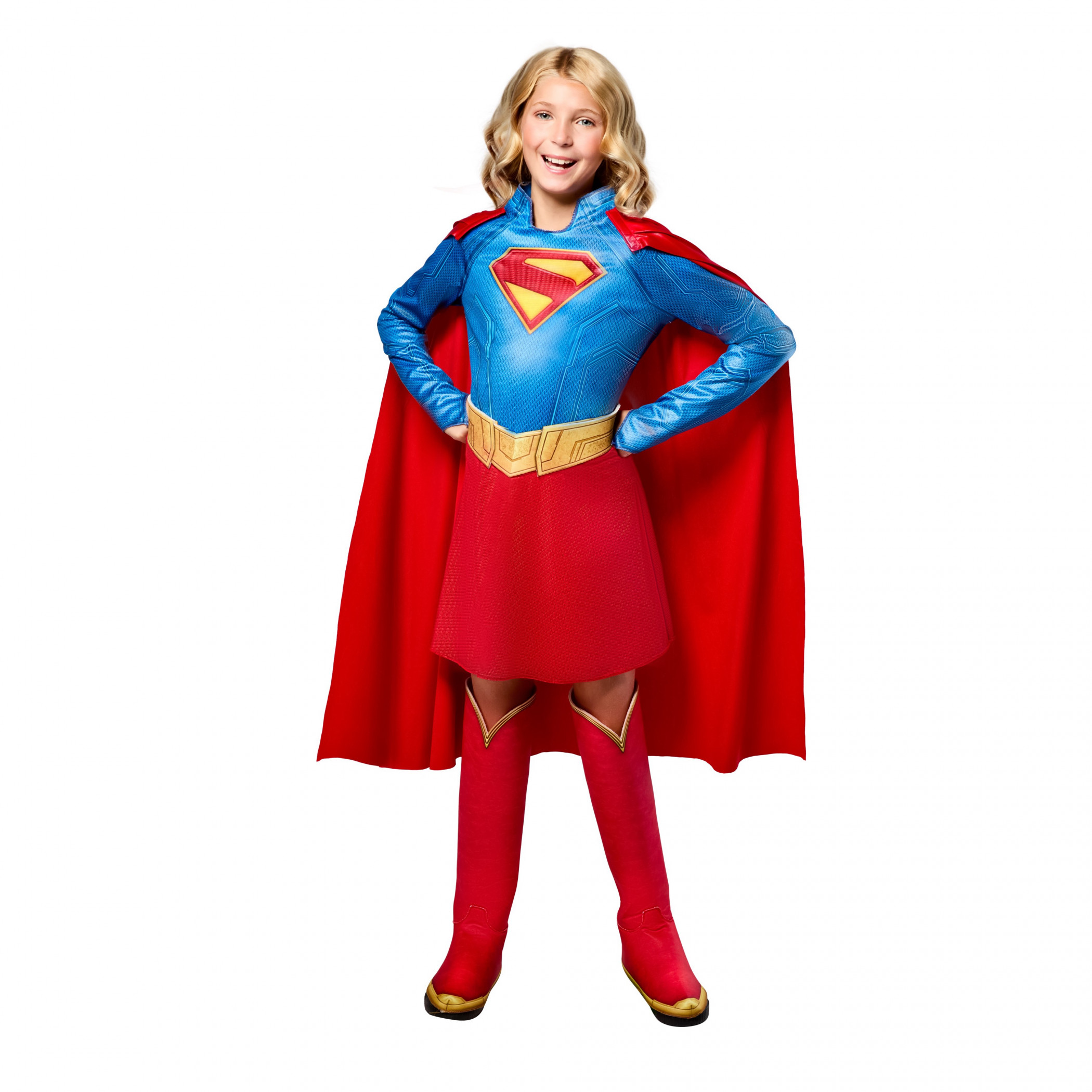 Supergirl Kid's Costume, Red