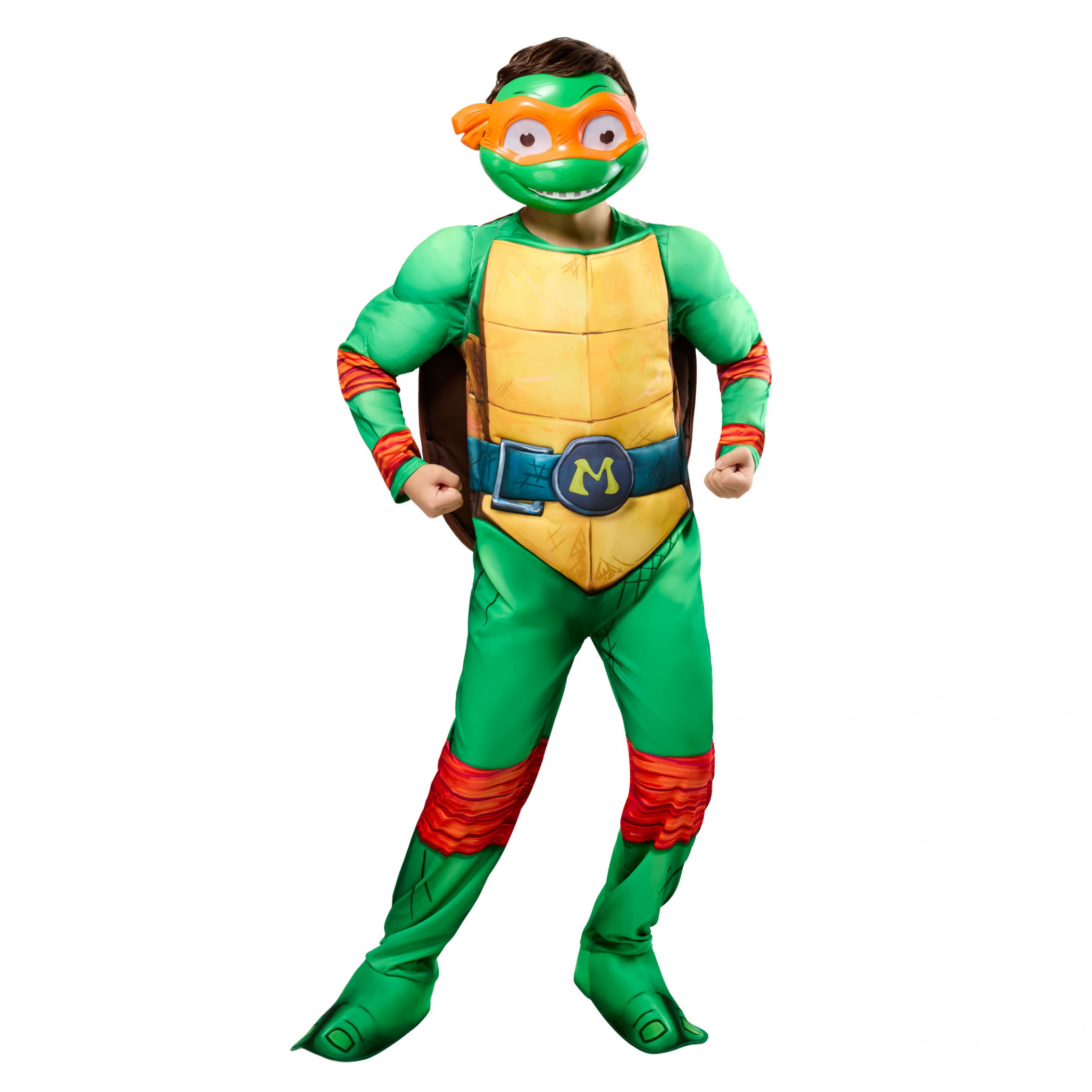 Teenage Mutant Turtles Michelangelo Deluxe Kids Costume, Green