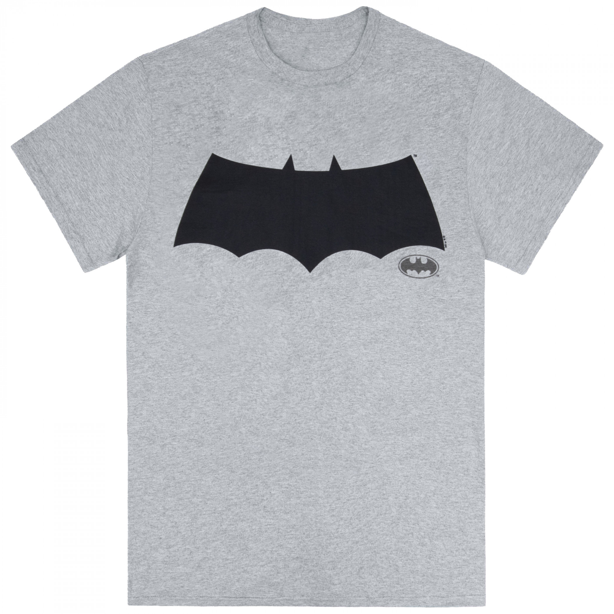 Batman The Dark Knight Returns Black Logo T-Shirt, Grey
