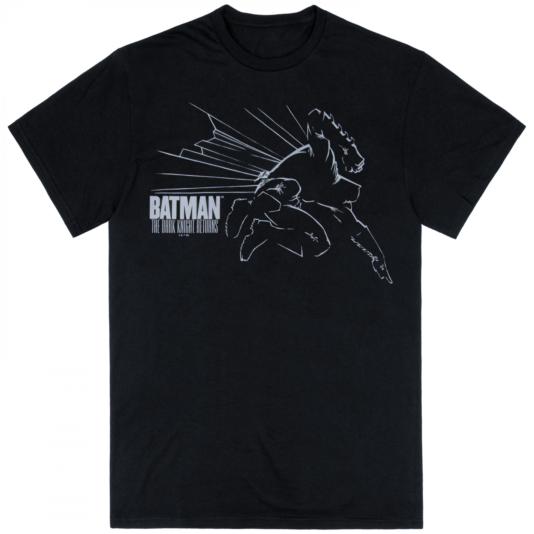 Batman The Dark Knight Returns Cover Art T-Shirt, Black