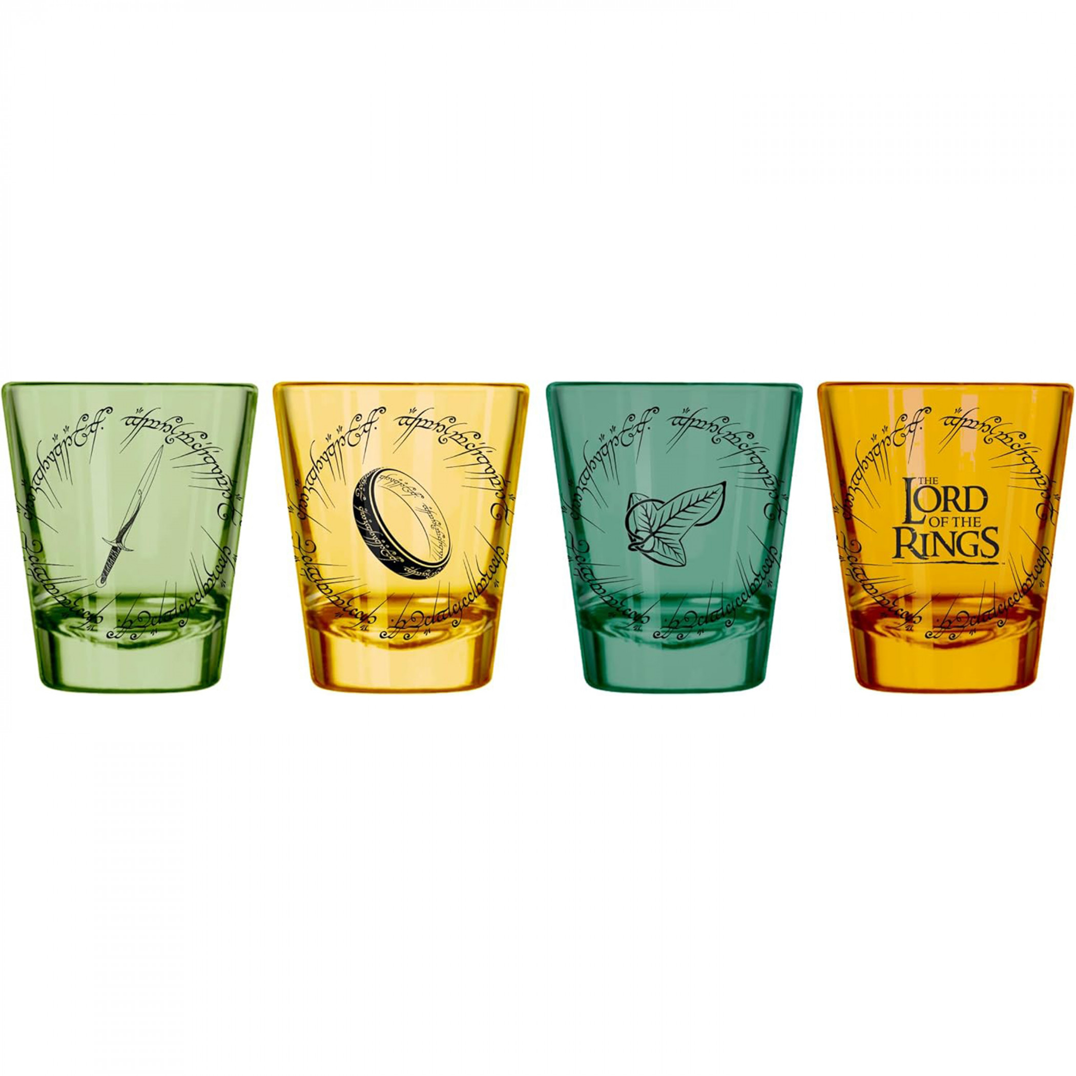 Lord Of The Rings Icons 4-Piece Shot Glass Set