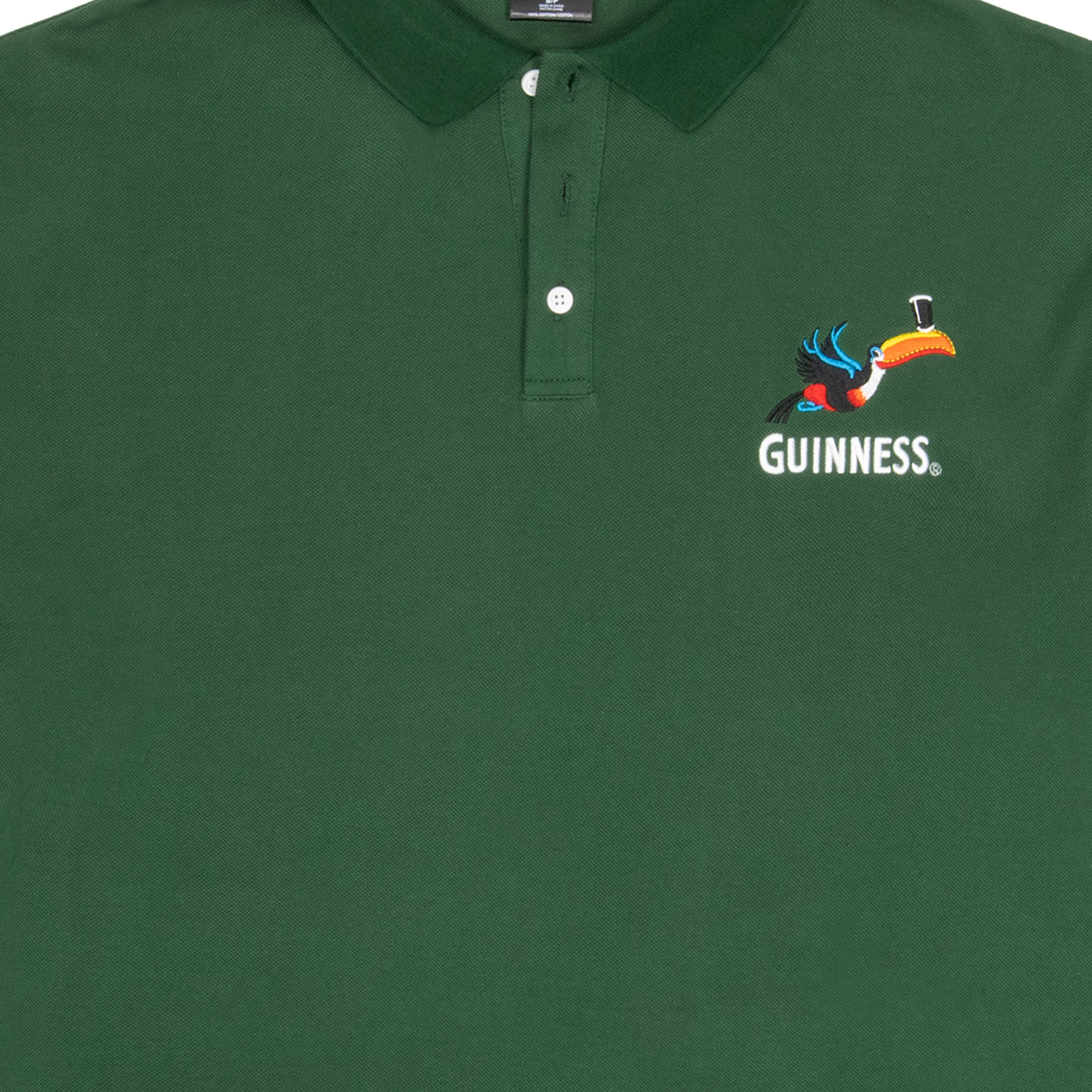 Guinness Gilroy Toucan Green Polo Shirt - image 2
