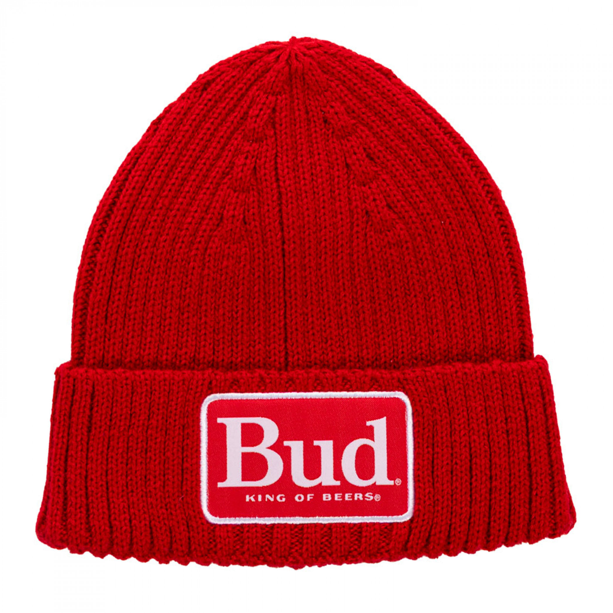 Budweiser - Bud Woven Patch Logo Cuffed Beanie