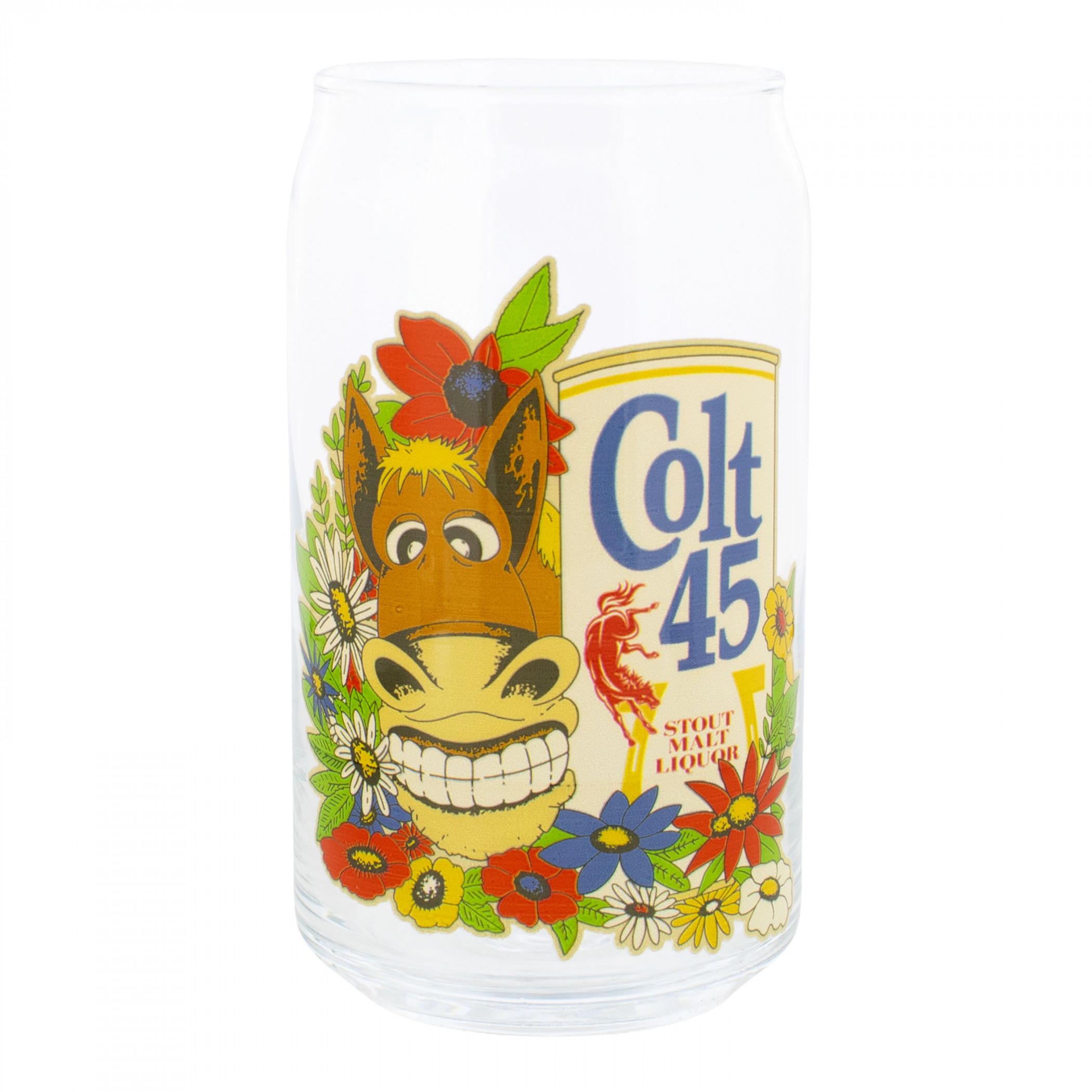 Colt 45 Special Edition Spicoli Donkey 16 oz Can Glass 4-Pack