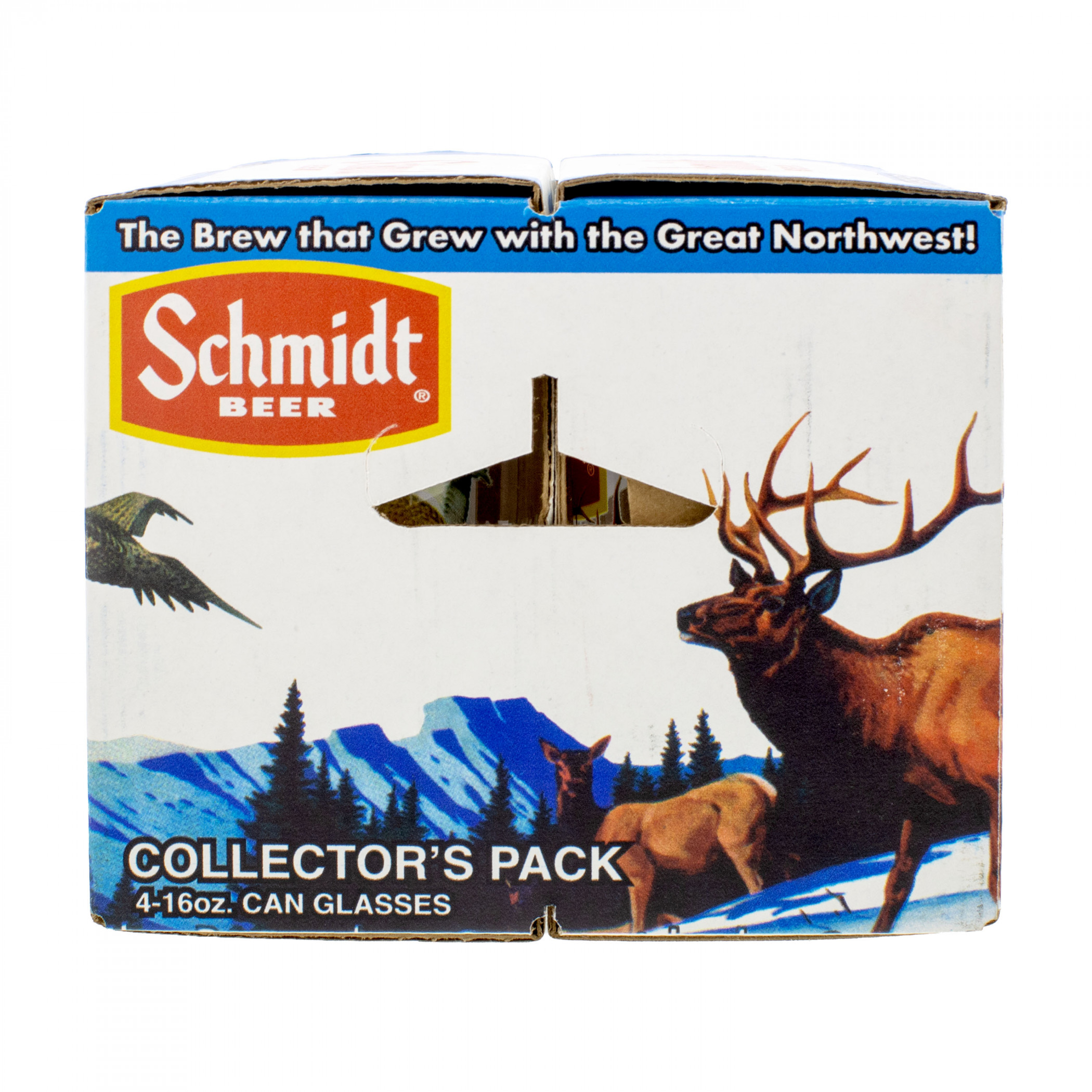 Schmidt Assorted Wildlife 16 oz Can Glass 4-Pack