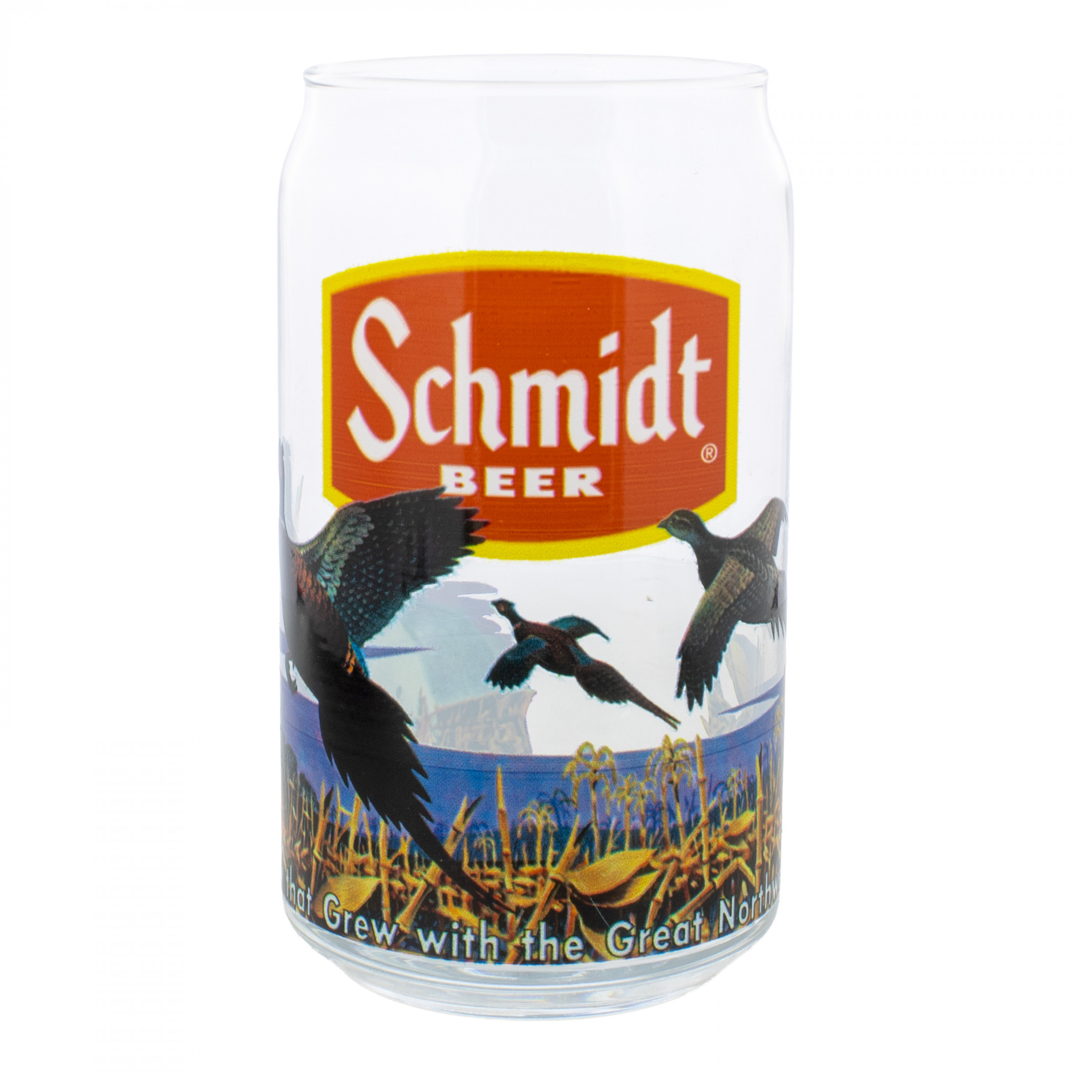Schmidt Assorted Wildlife 16 oz Can Glass 4-Pack