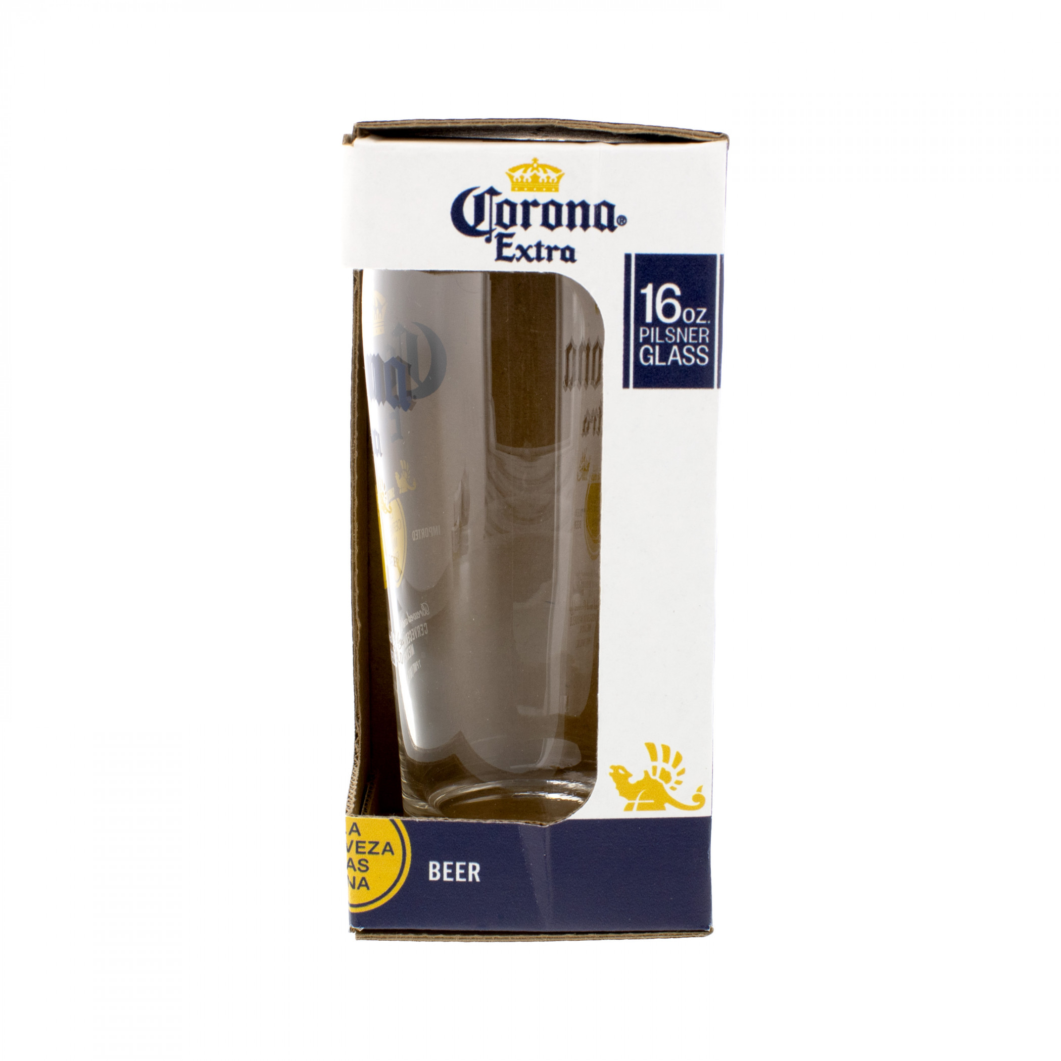 Corona Extra Clear Logo 16 oz Becher Glass