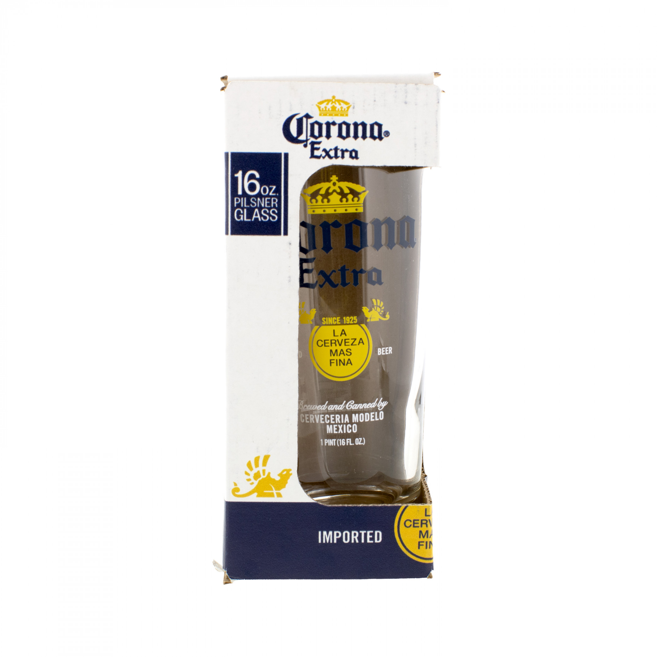Corona Extra Clear Logo 16 oz Becher Glass