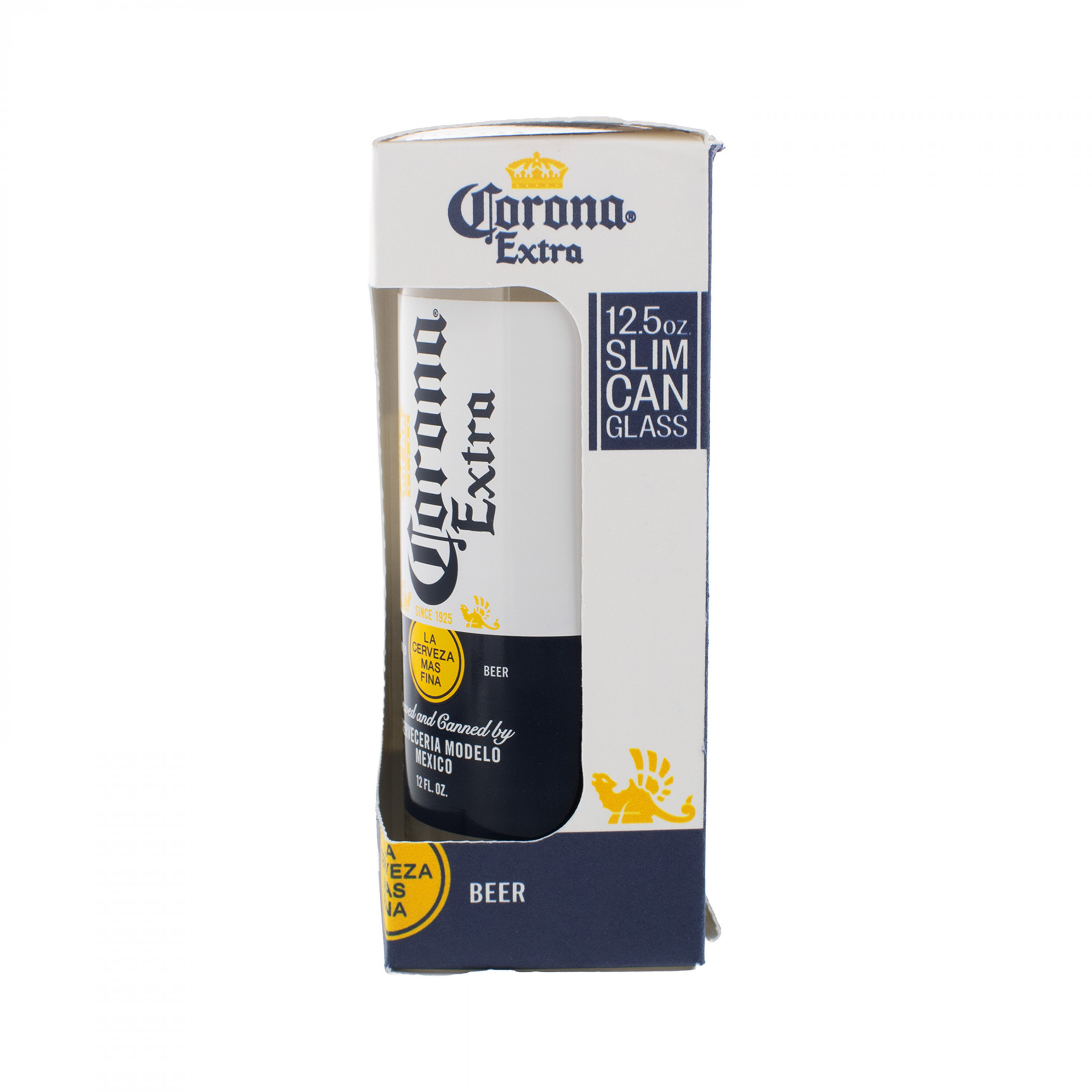 Corona Extra Label 12.5 oz Tall Can Glass