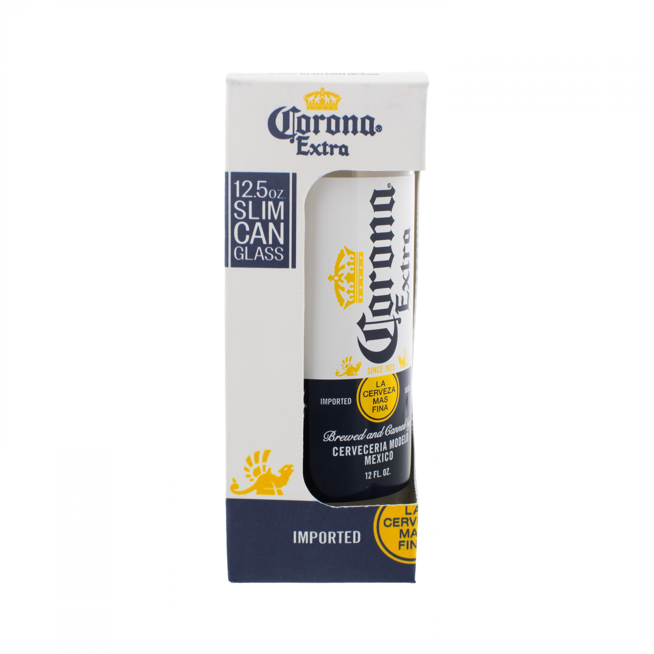 Corona Extra Label 12.5 oz Tall Can Glass