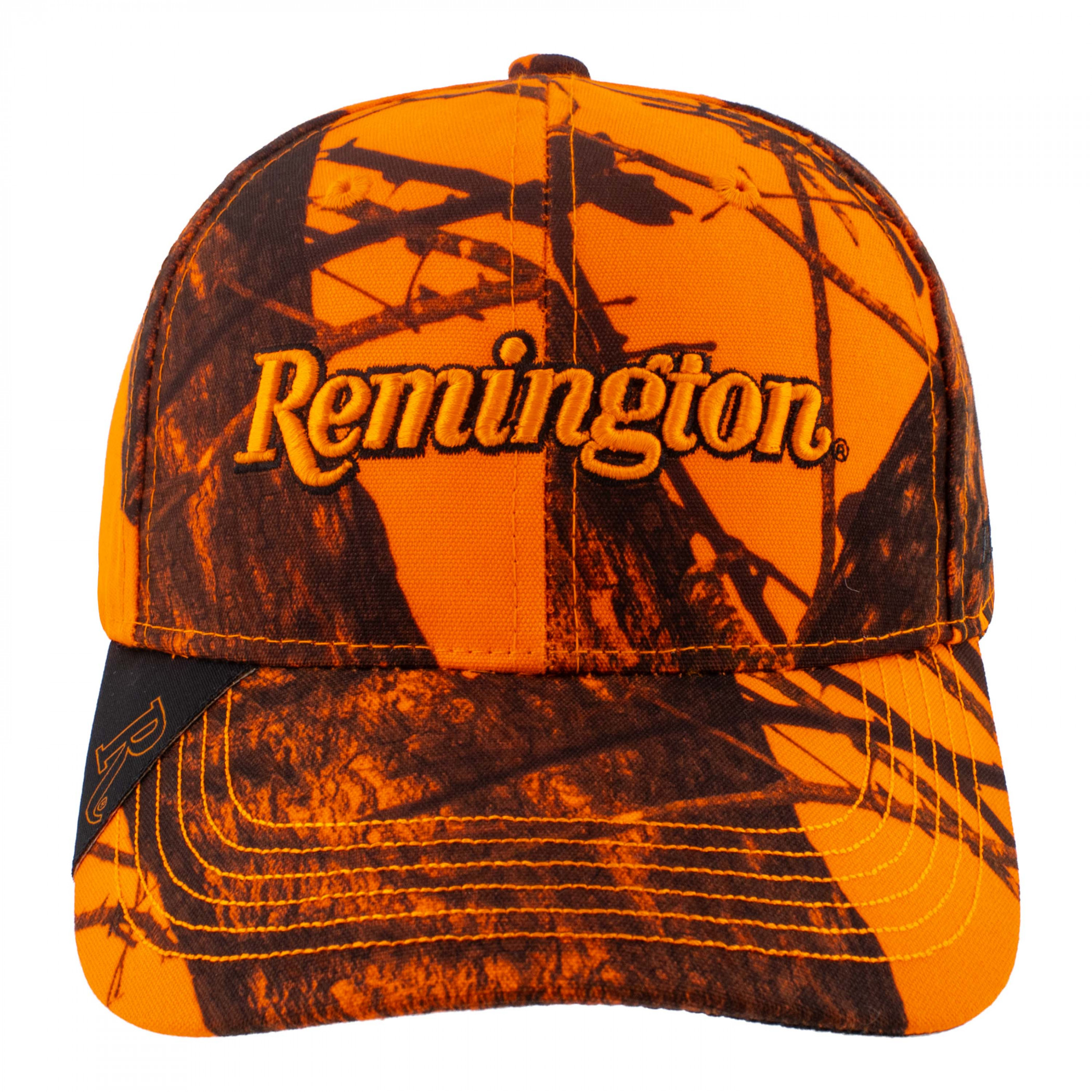 Remington Orange Hunt Camo Adjustable hat