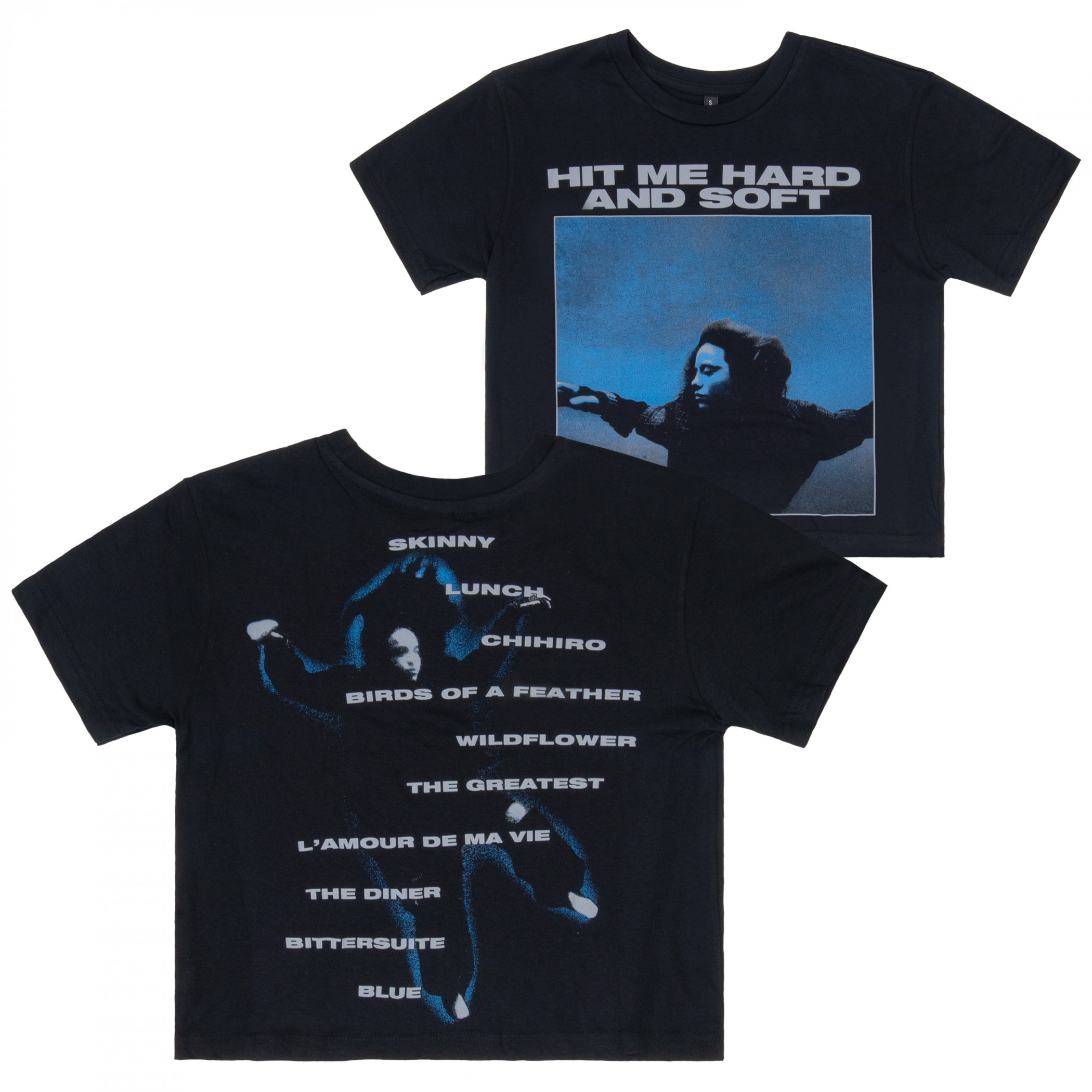 Billie Eilish Hit Me Hard and Soft Track List Front & Back Crop Top