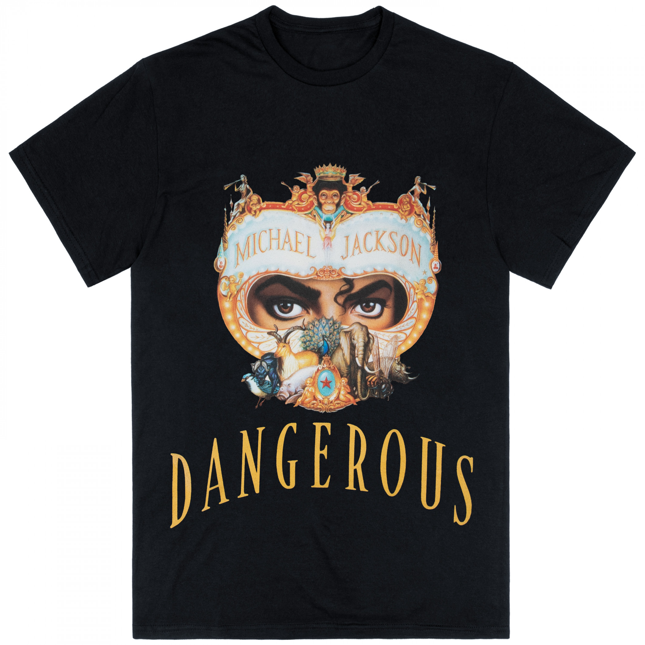 Michael Jackson Dangerous World Tour Front and Back Print T-Shirt