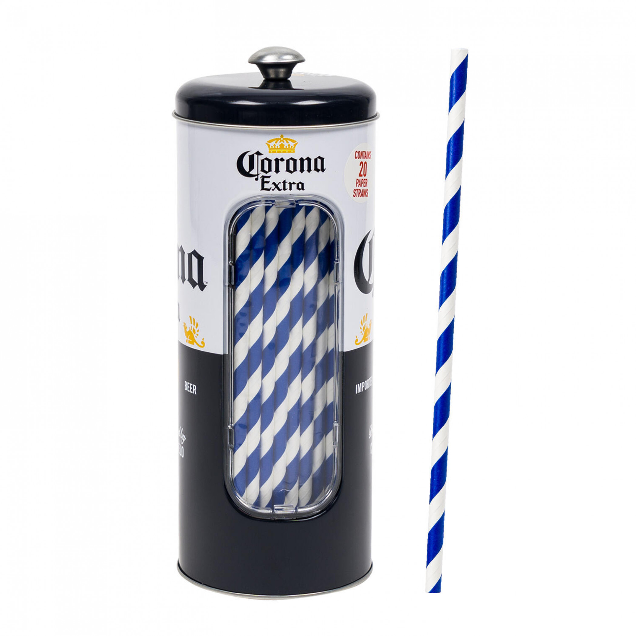 Corona Extra Label Vintage Style Straw Holder