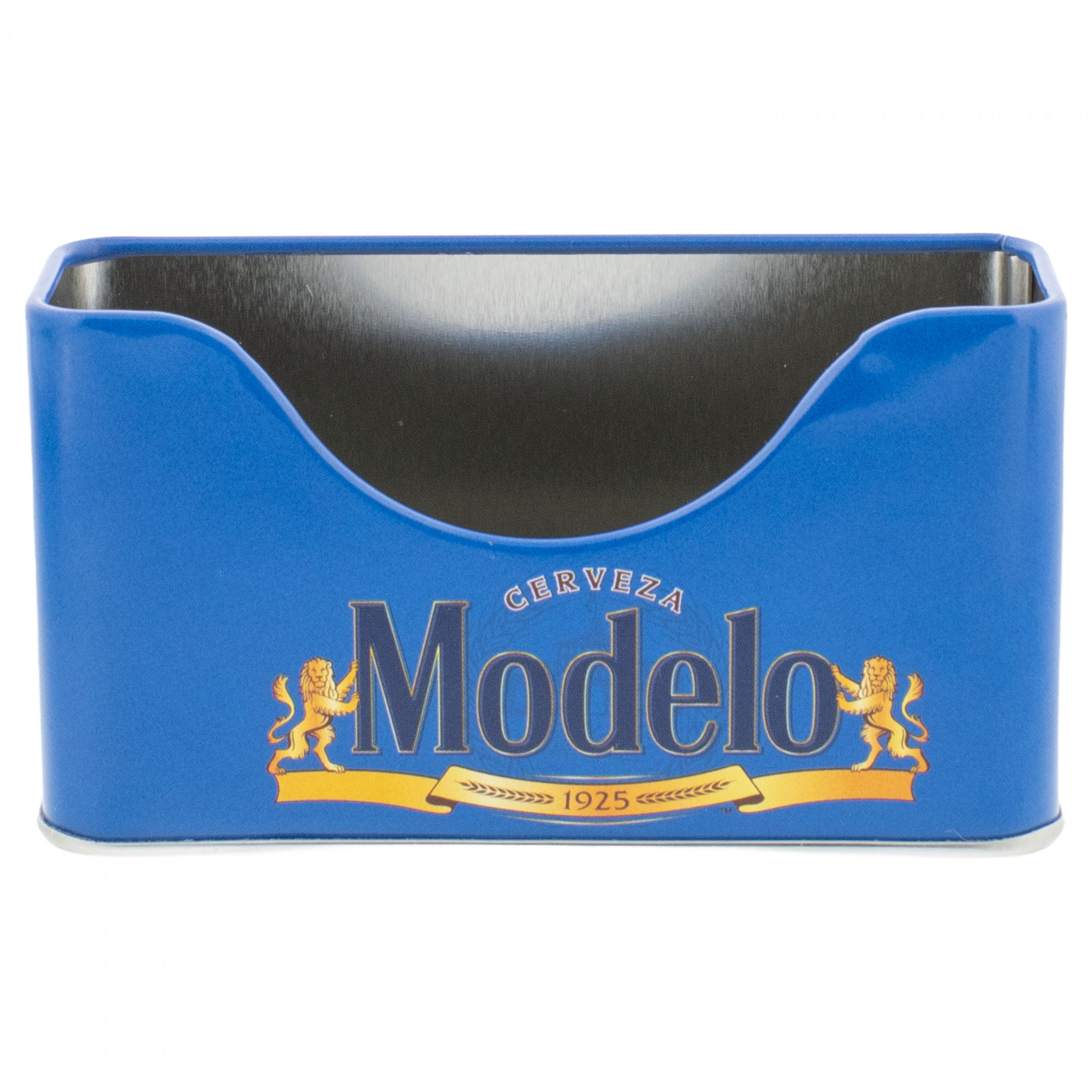 Modelo Logo 7-Piece Tin Coaster Set with Holder - image 3