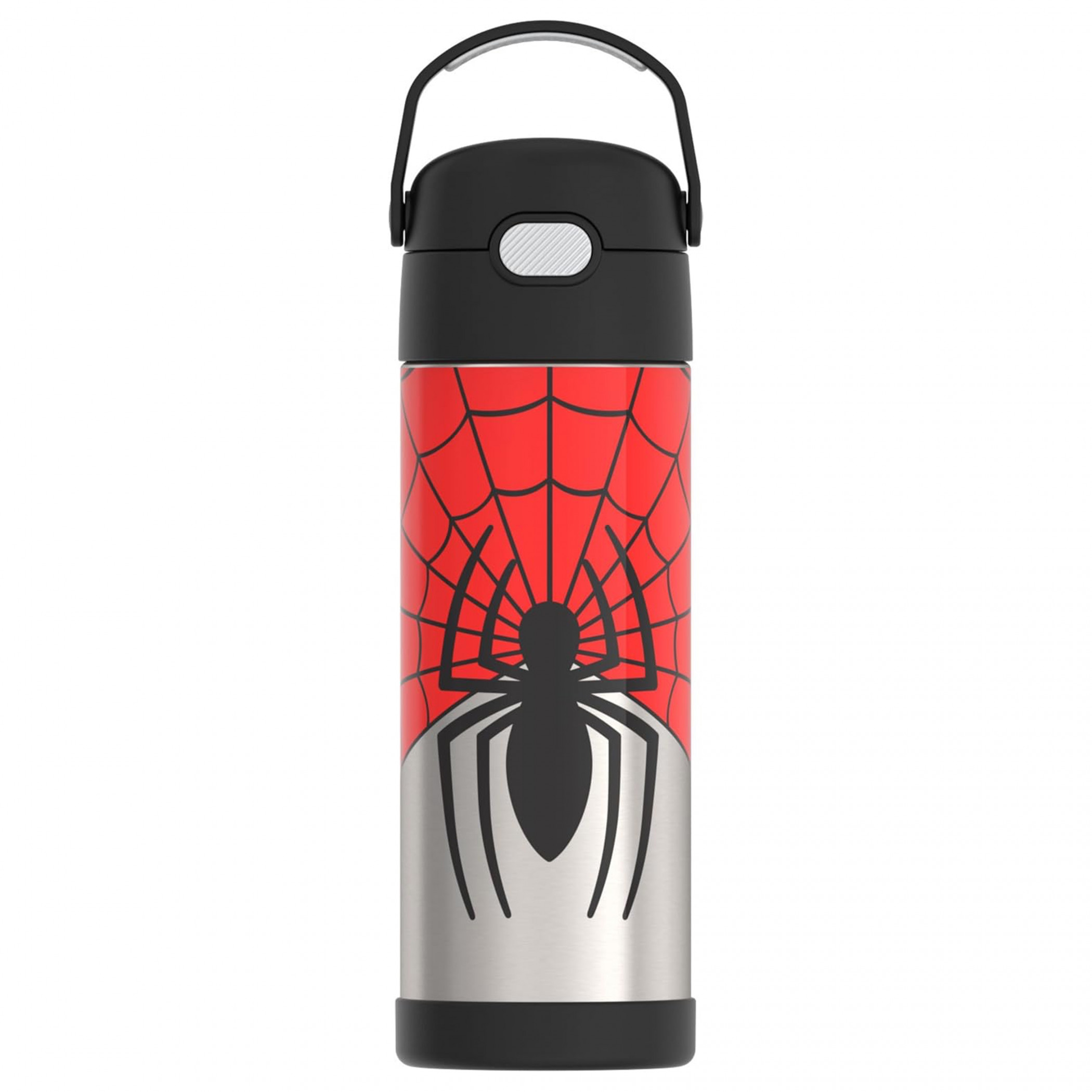 Spider-Man Spider Web THERMOS Funtainer Stainless Steel 16oz Bottle, Multi-Color