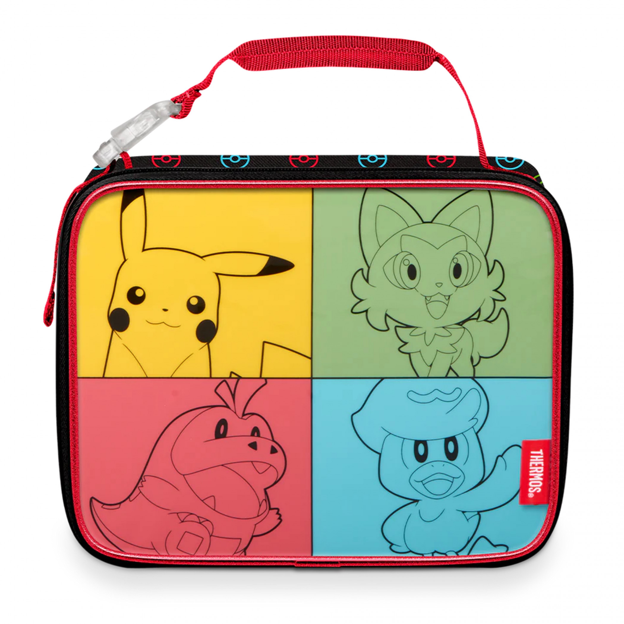 Pokemon Paldea Starters THERMOS Soft Insulated Lunch Box, Multi-Color