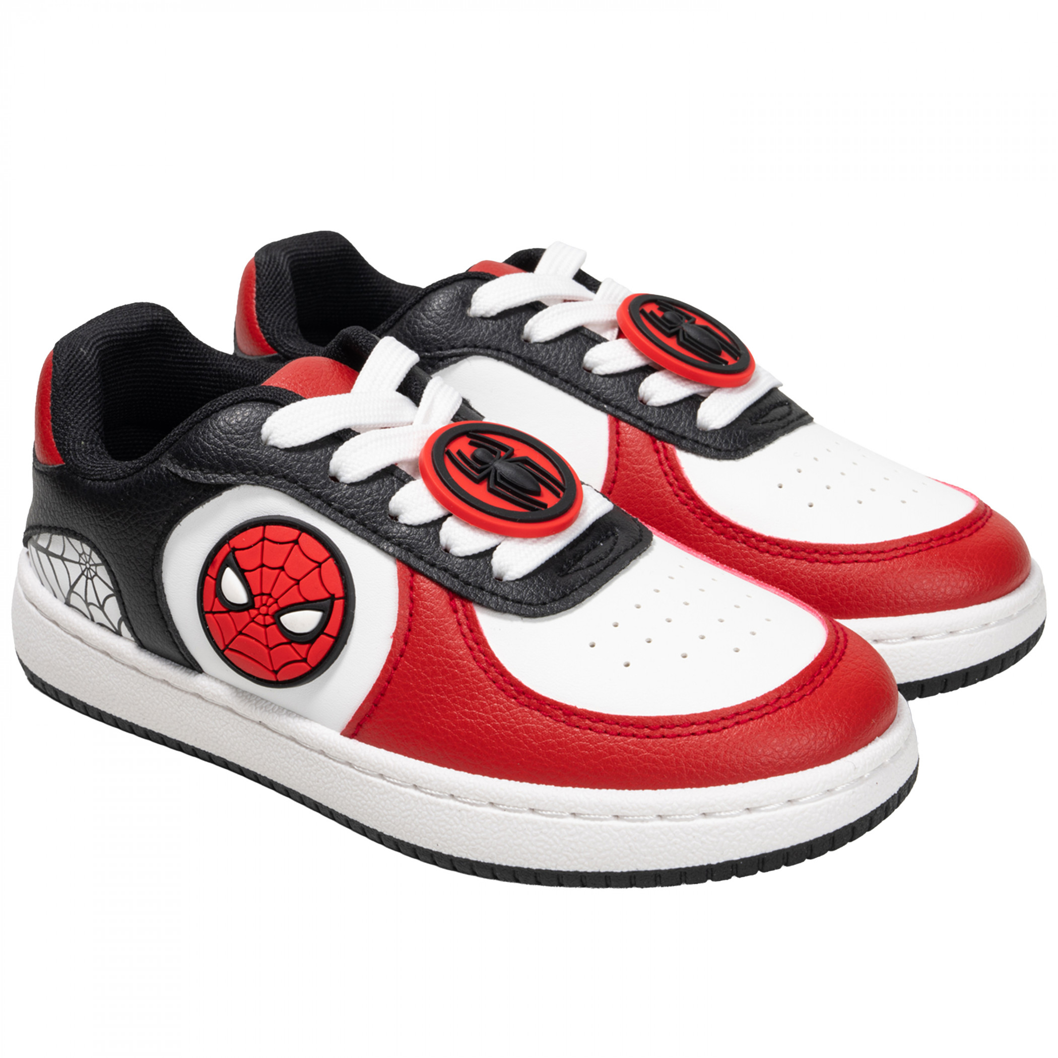 Spider-Man Mask Logo Boy's Court Sneakers, Multi-Color