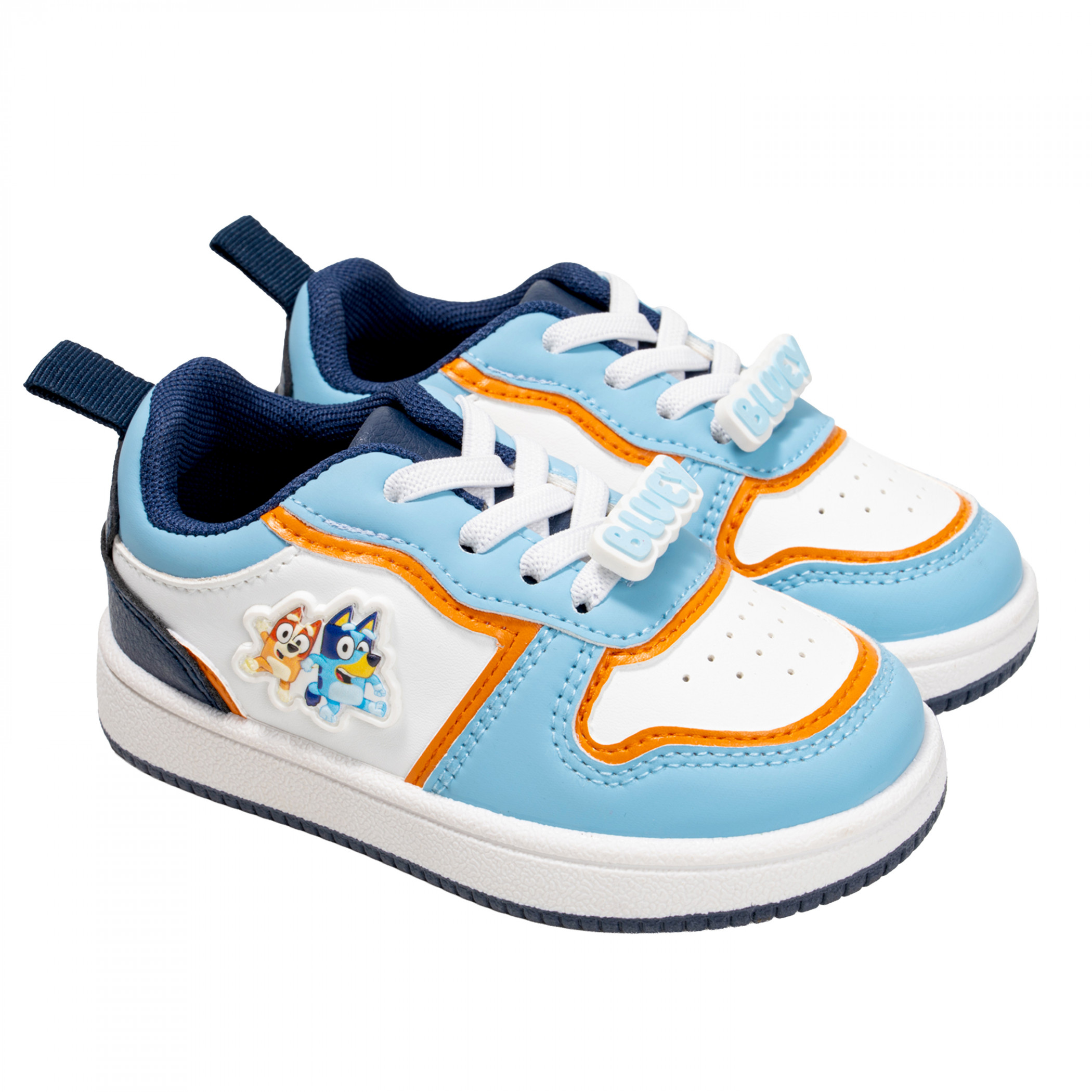 Bluey and Bingo Blue and White Toddler Boy's Sneakers, Blue